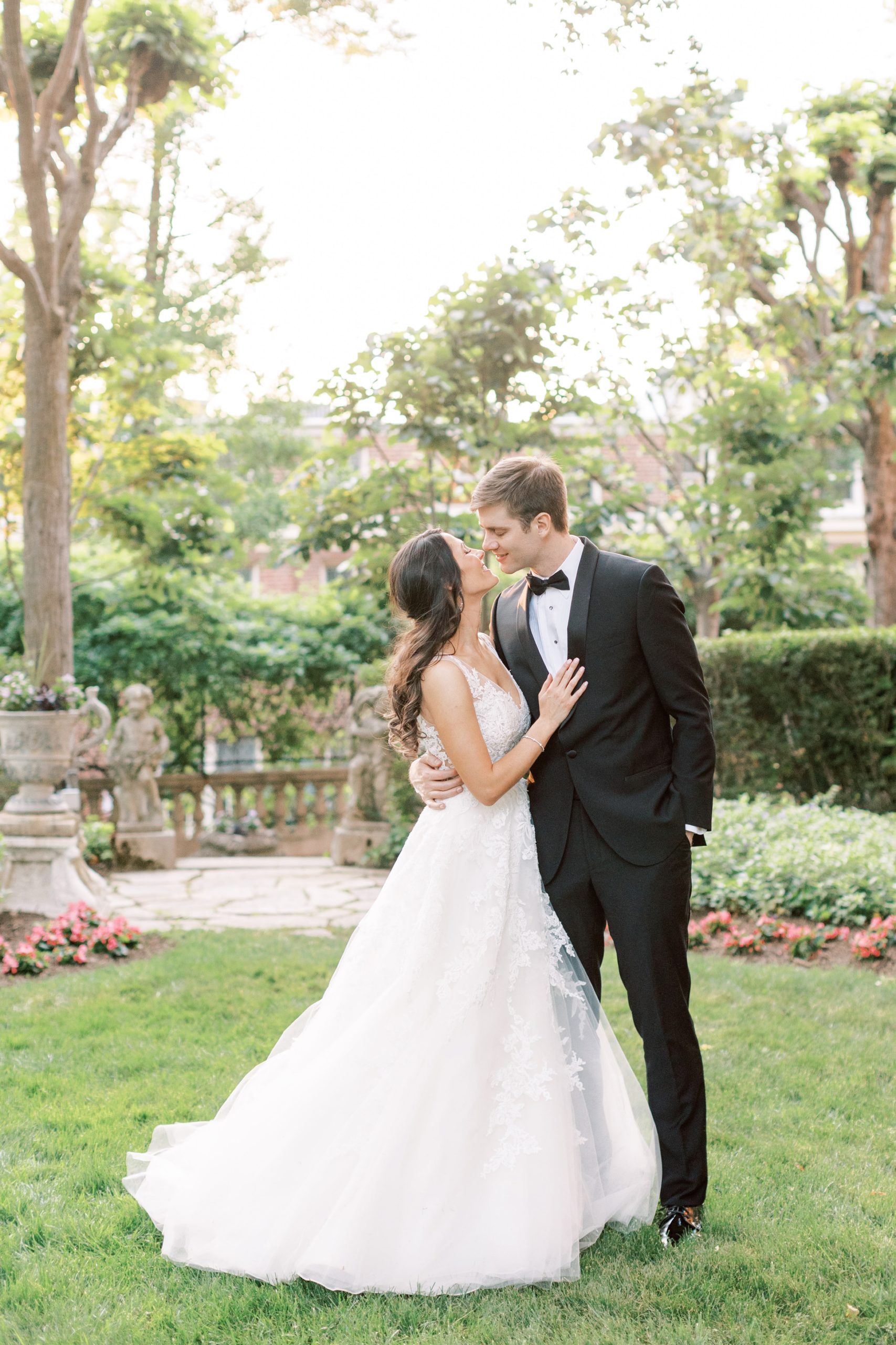 Couples Portraits at a Meridian House wedding in Washington, DC