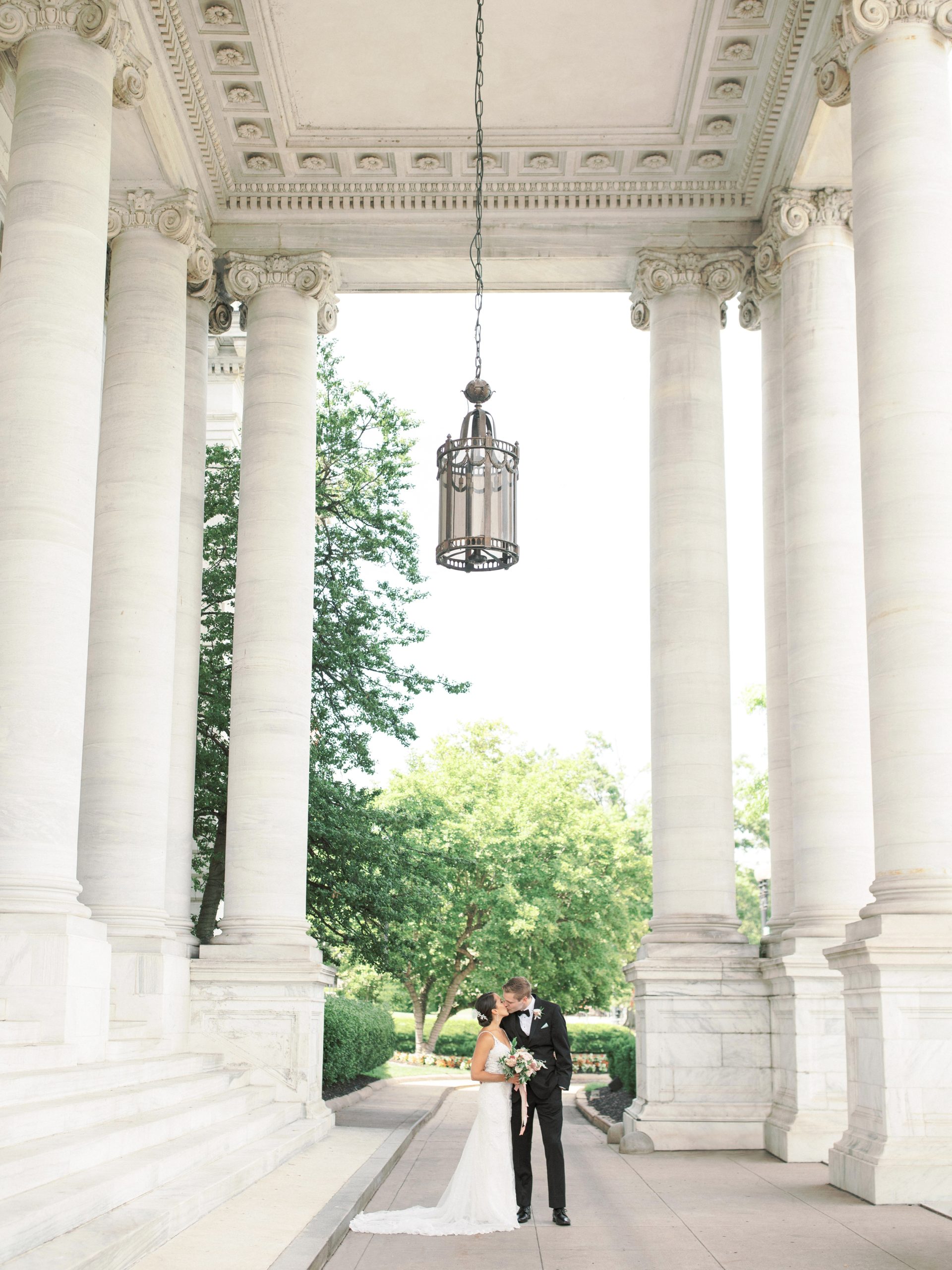 An elegant black-tie wedding at DAR Constitution Hall in Washington, DC. Photographed by DC wedding photographer, Alicia Lacey.