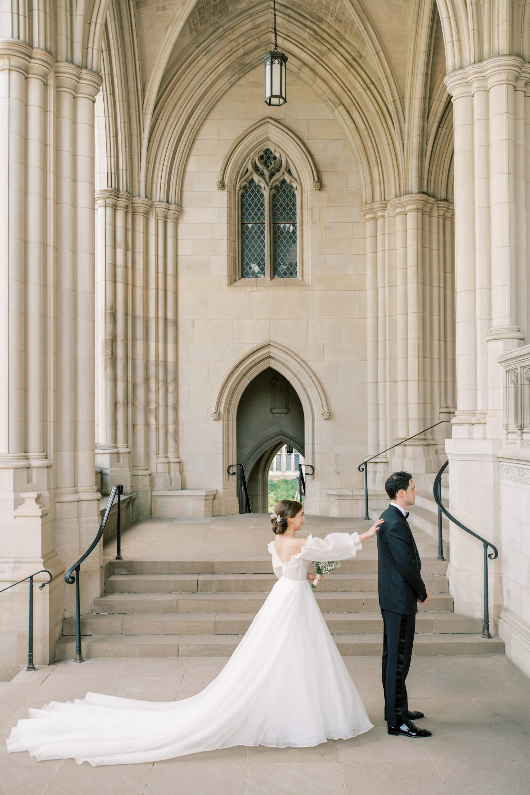 Wedding Portraits for a Washington National Cathedral wedding in Washington, DC