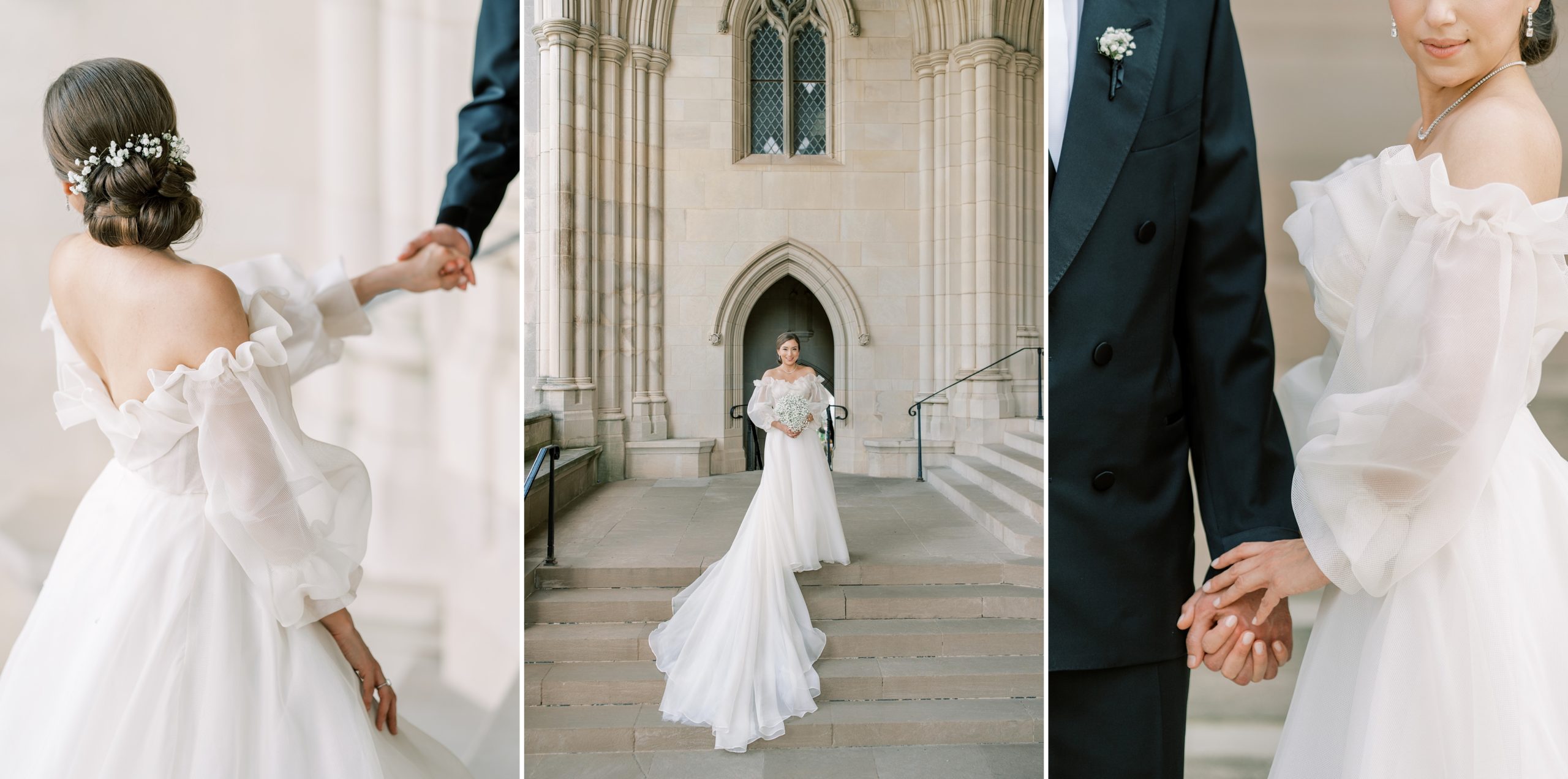 Wedding Portraits for a Washington National Cathedral wedding in Washington, DC