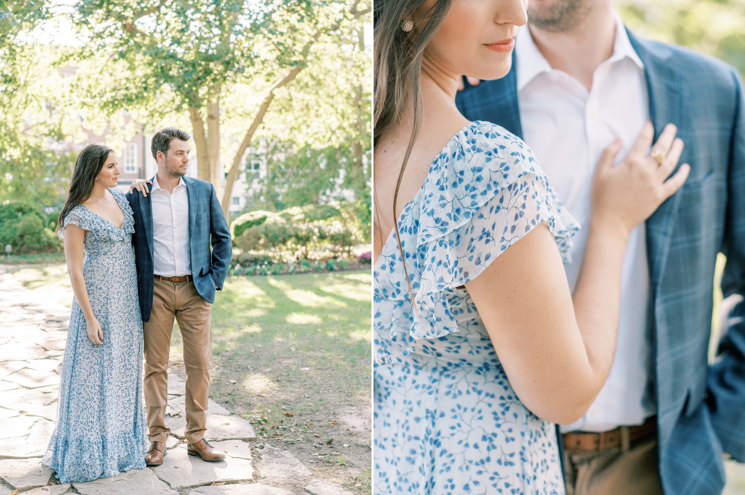 A stunning engagement session at the Meridian House in downtown Washington, DC. Captured by DC film photographer, Alicia Lacey.