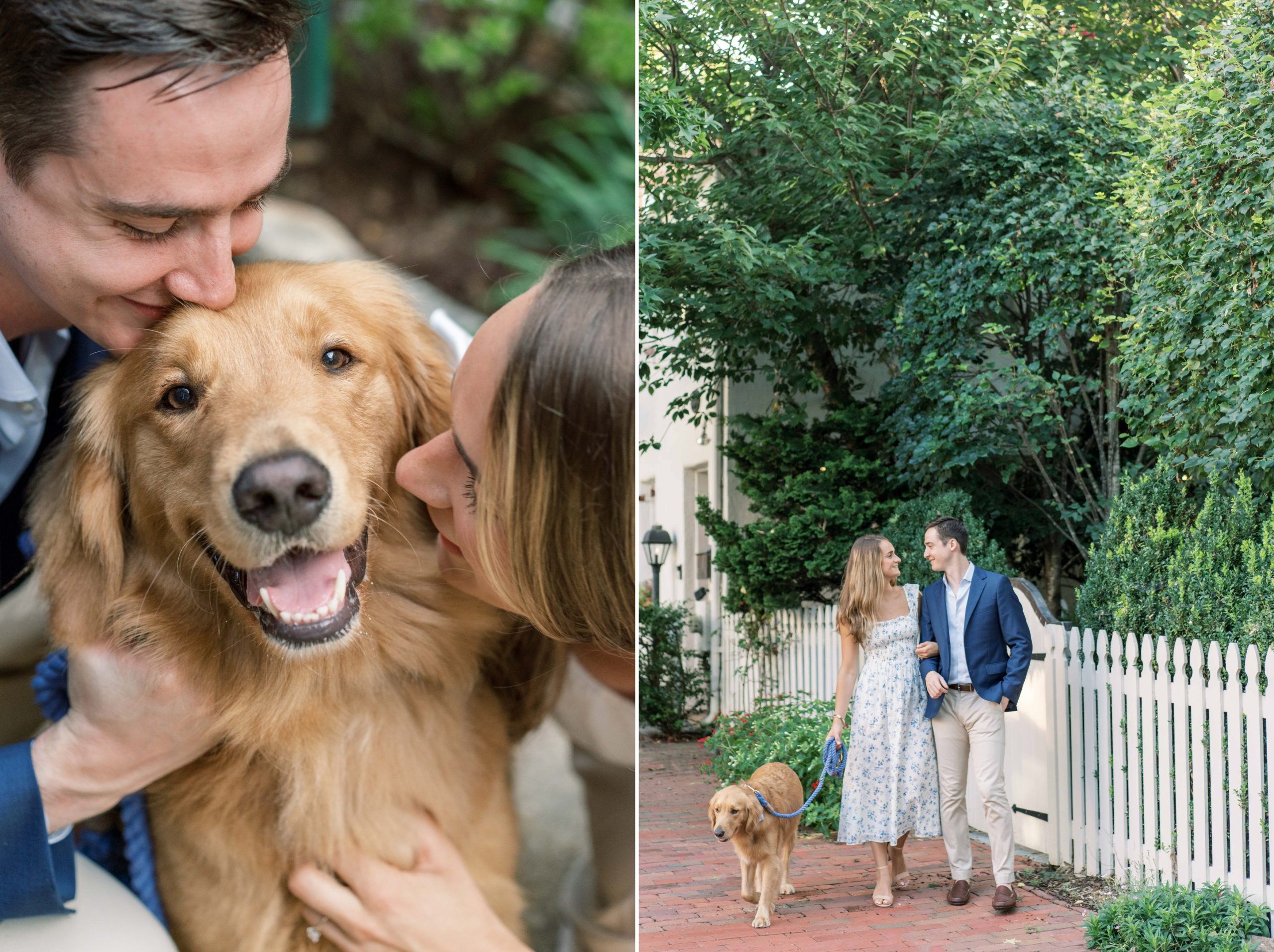 A sunrise engagement session in Washington, DC on the Georgetown Visitation Campus and the surrounding neighborhoods. 