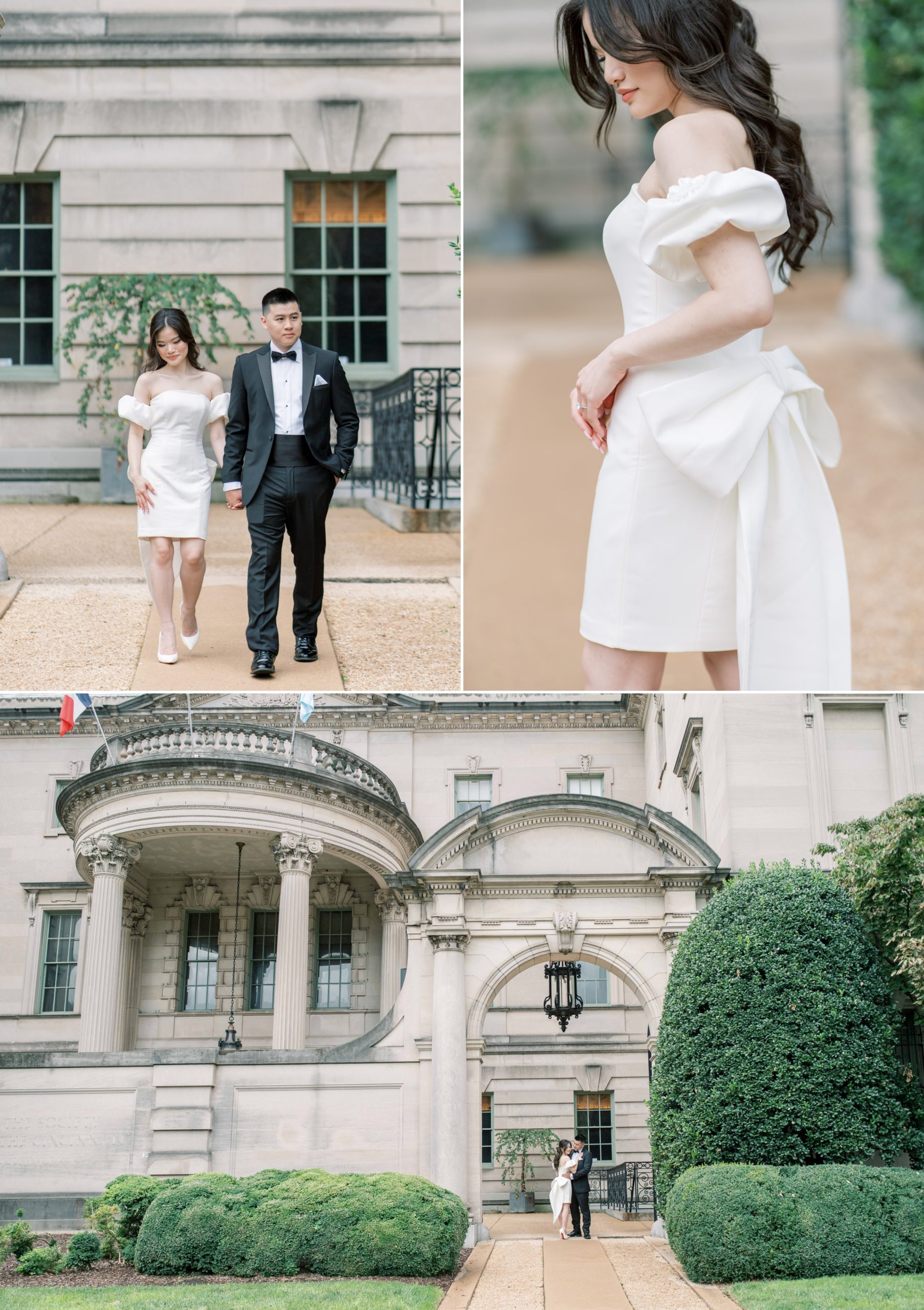 An elegant engagement session at the historic Anderson House in Washington, DC.