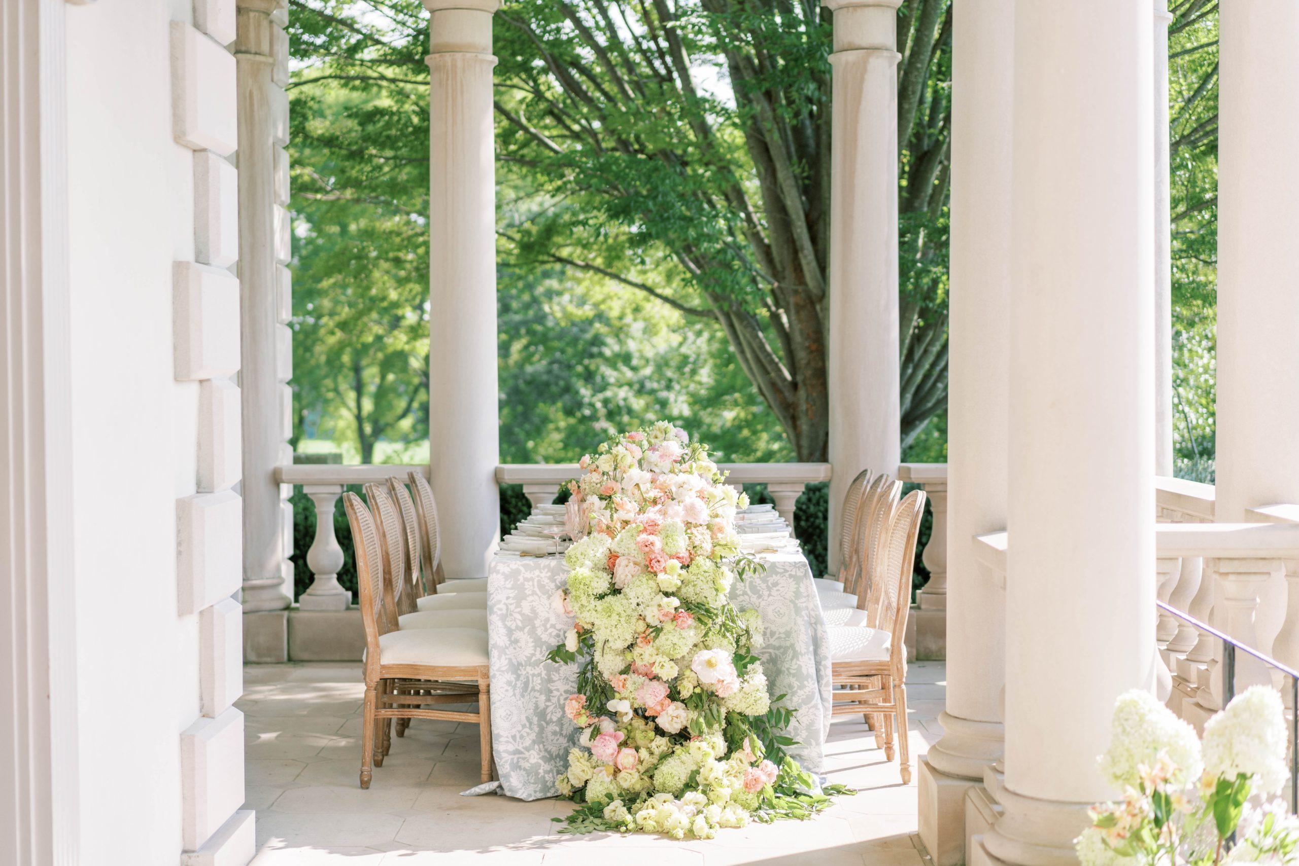 An elegant and classic Great Marsh Estate wedding in Bealeton, VA featuring a vintage car.