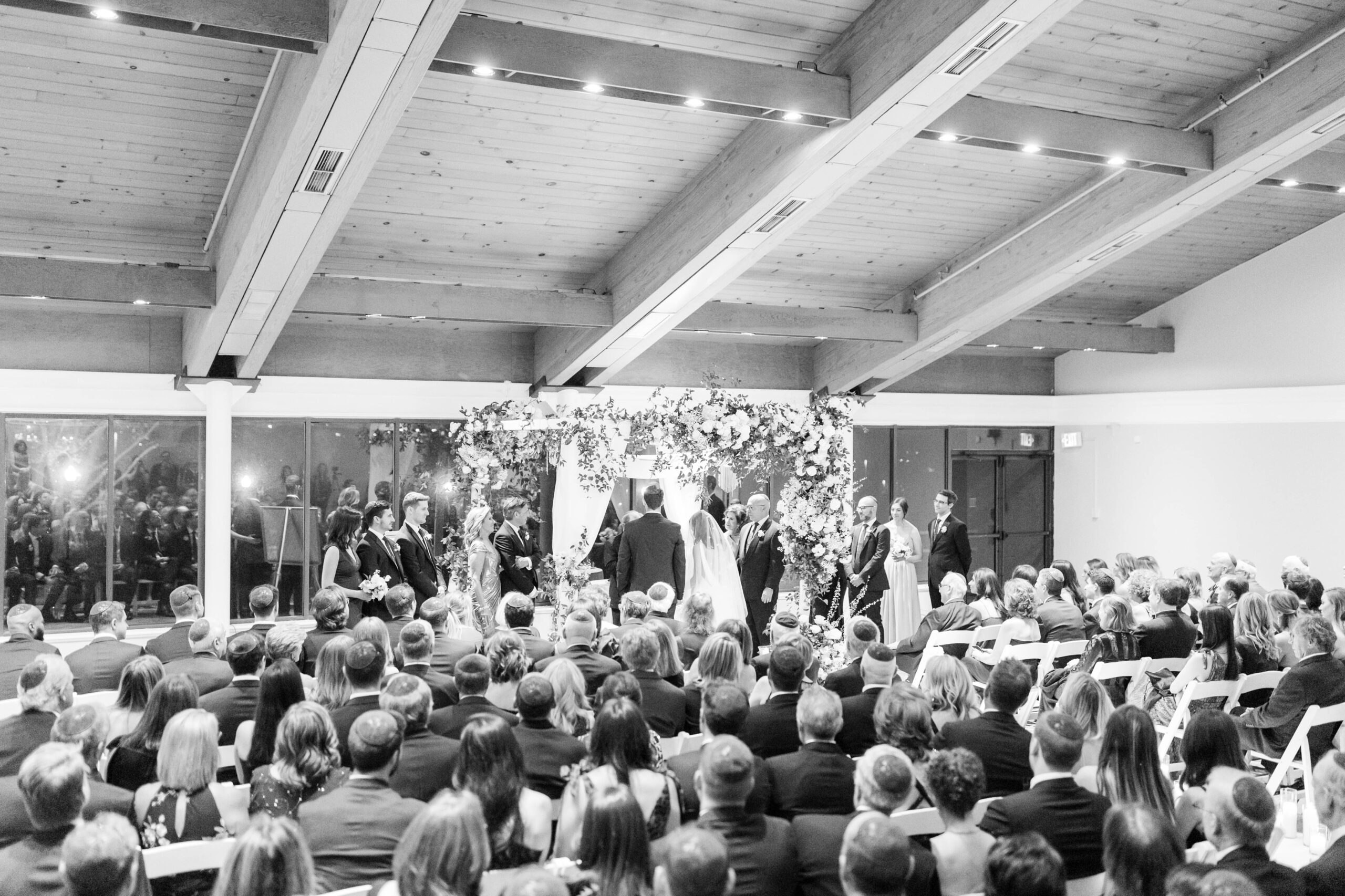 An elegant black tie wedding at Woodholme Country Club outside of Washington, DC.