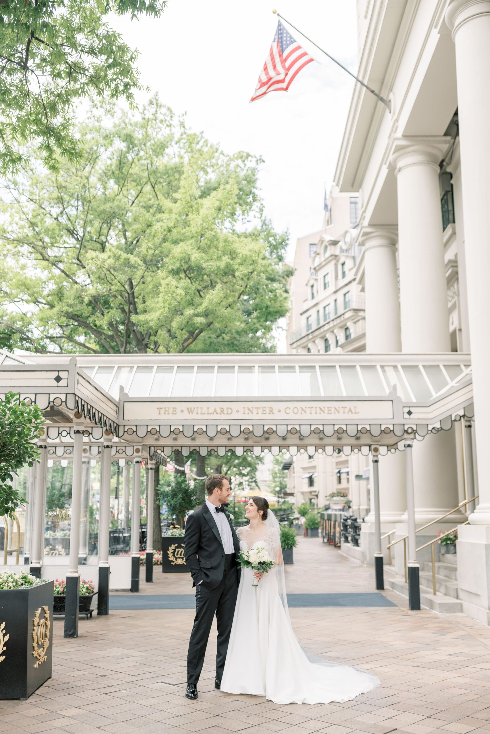 Gorgeous photos from a Willard InterContinental Hotel wedding in Washington, DC.