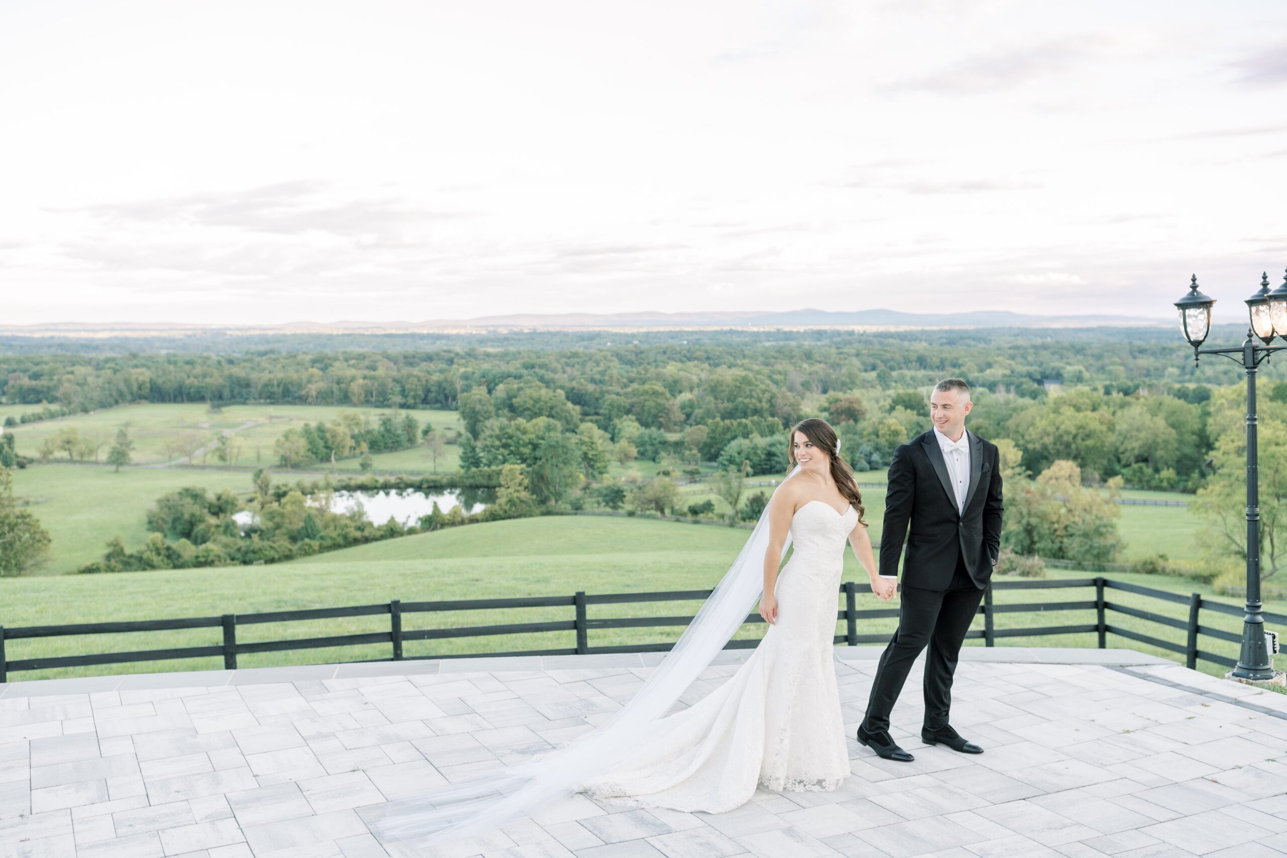 An elegant View at Bluemont wedding in Loudoun County, VA.