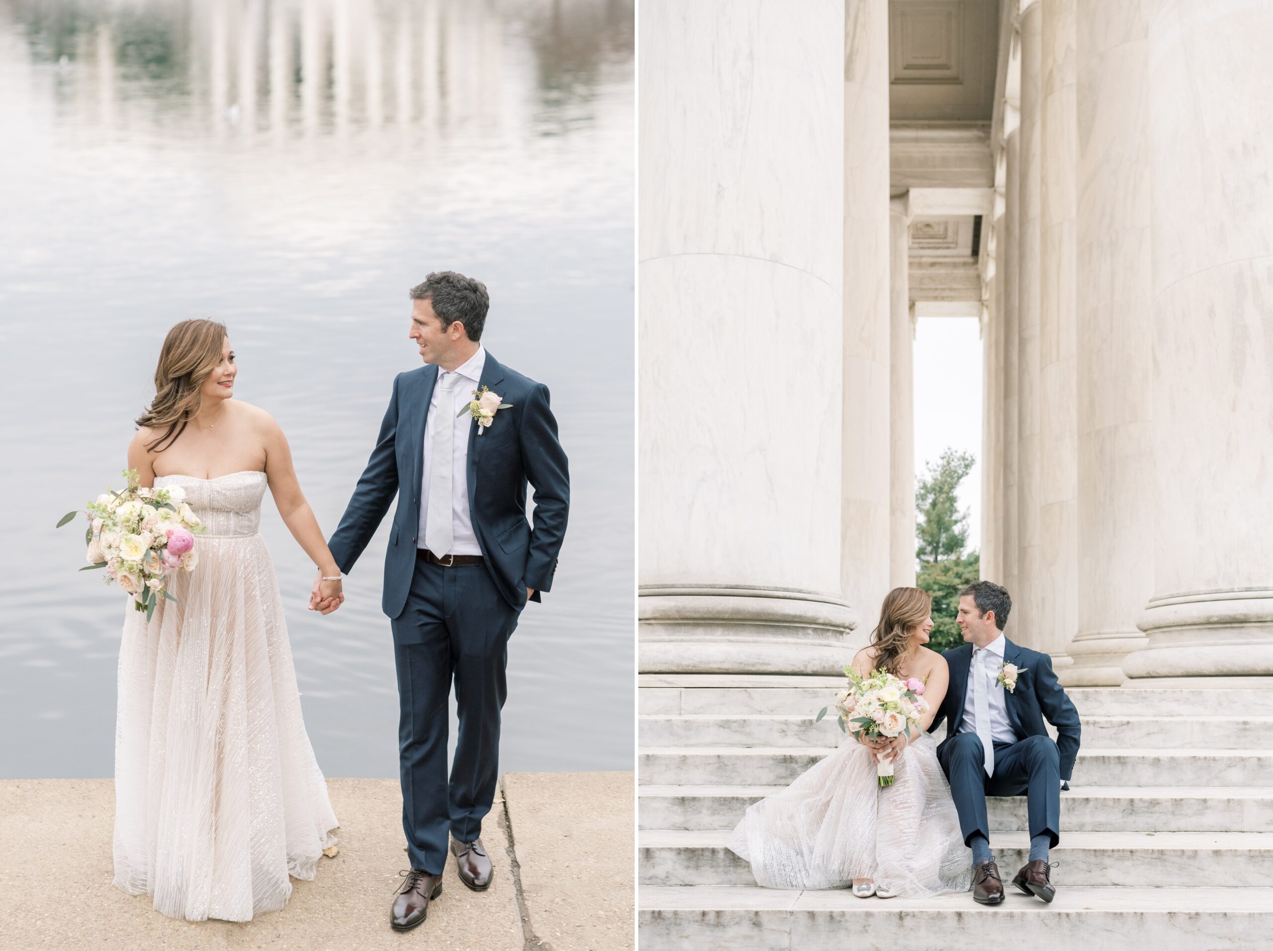 An intimate elopement that takes place in Washington, DC at the Hay Adams hotel and the Jefferson Memorial.