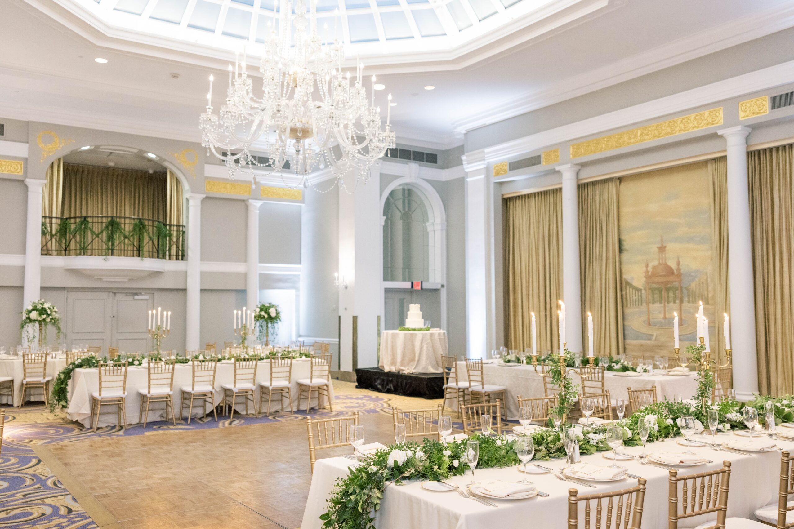 An intimate winter wedding in Washington, DC at the iconic St. Matthews Cathedral and Mayflower Hotel.