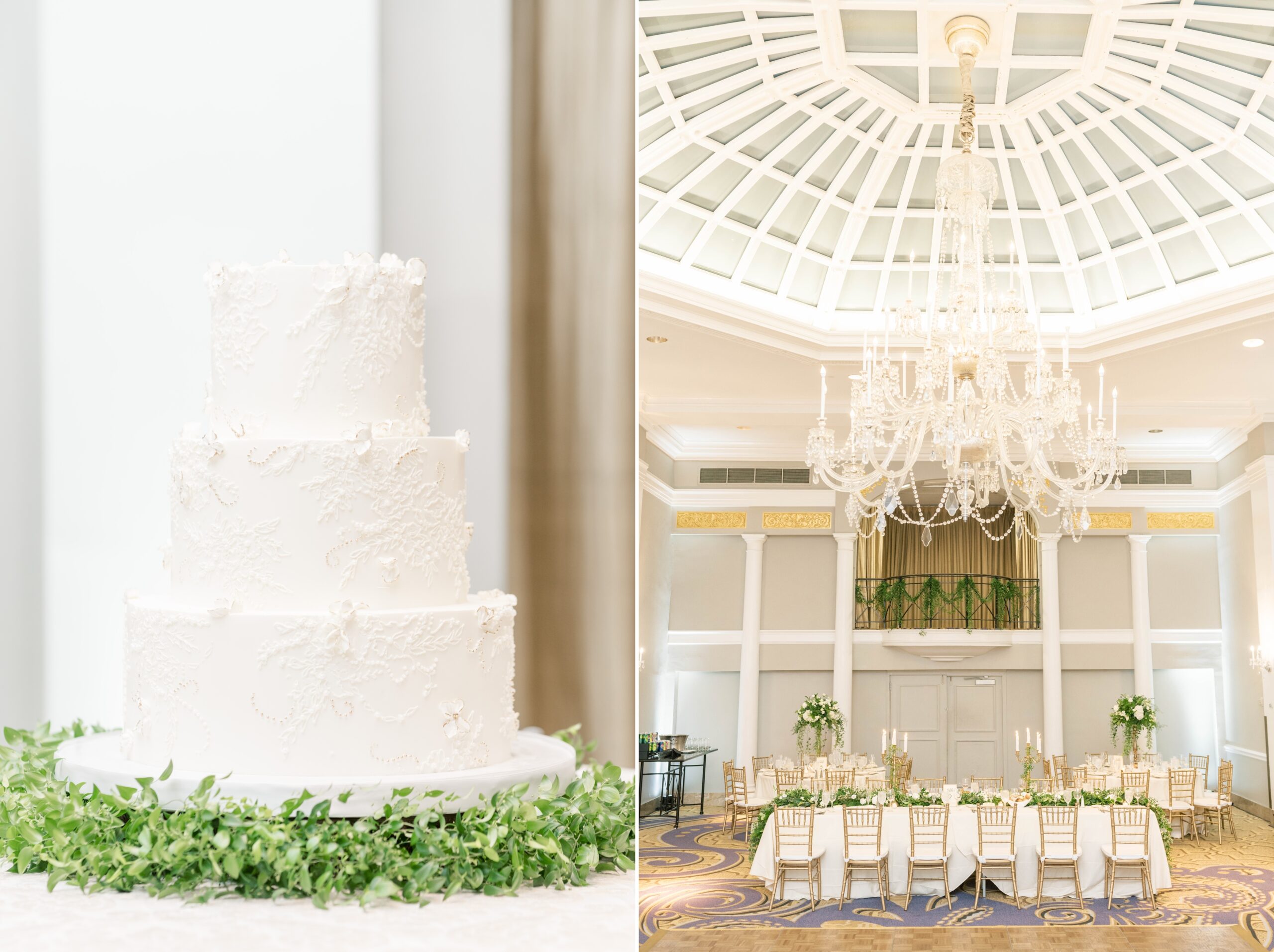 An intimate winter wedding in Washington, DC at the iconic St. Matthews Cathedral and Mayflower Hotel.