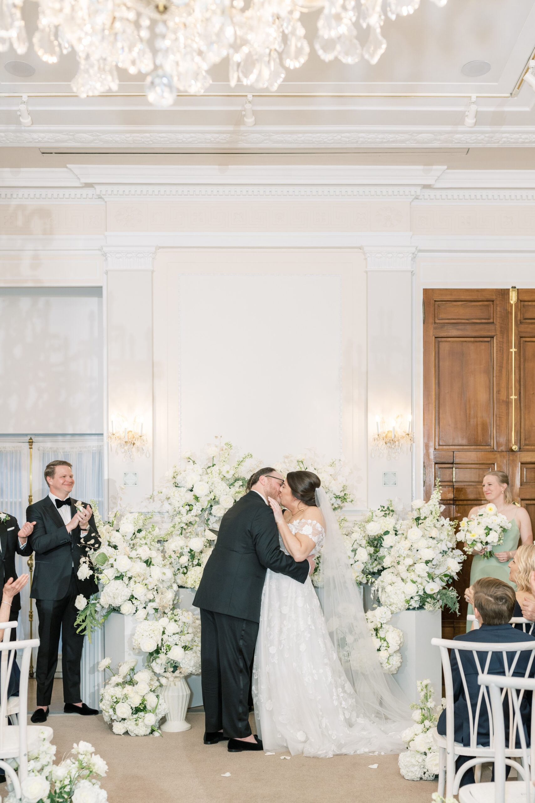 An elegant and timeless black tie spring Meridian House wedding in Washington, DC