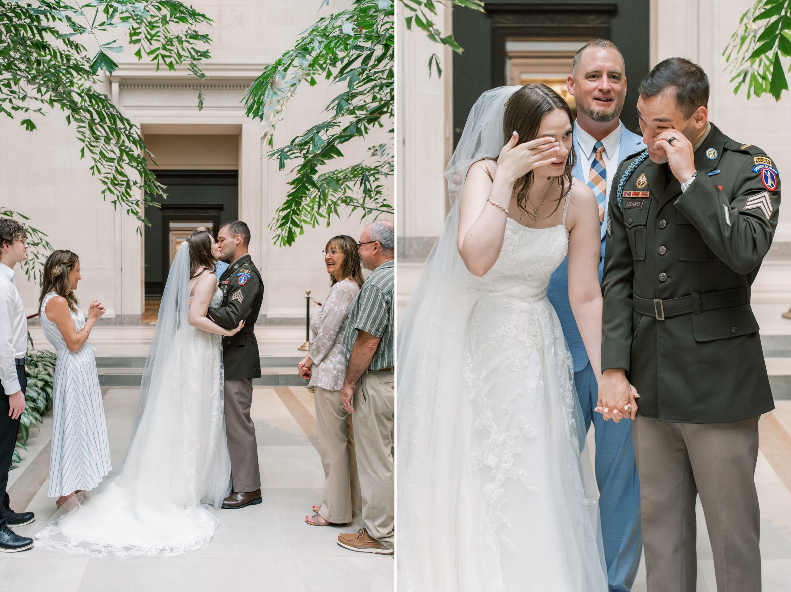 An intimate elopement at the National Gallery of Art in Washington, DC!