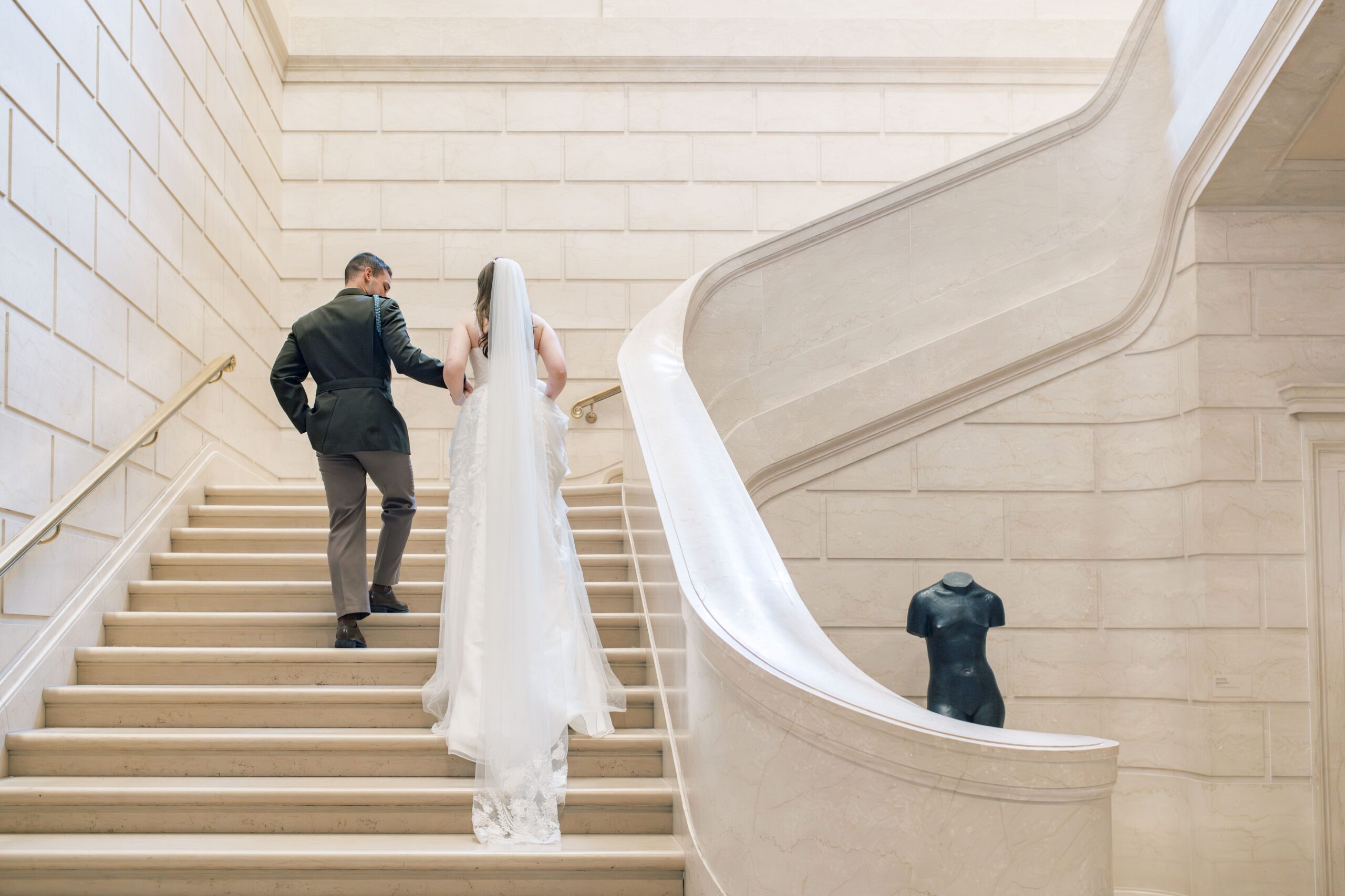 An intimate elopement at the National Gallery of Art in Washington, DC!