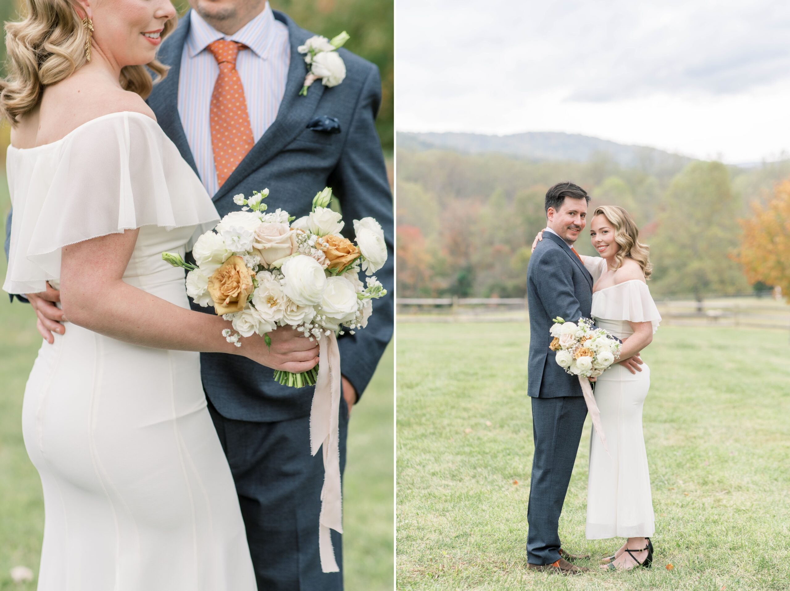An intimate and romantic wedding at the Inn at Little Washington in the foothills of the Blue Ridge Mountains in VA.