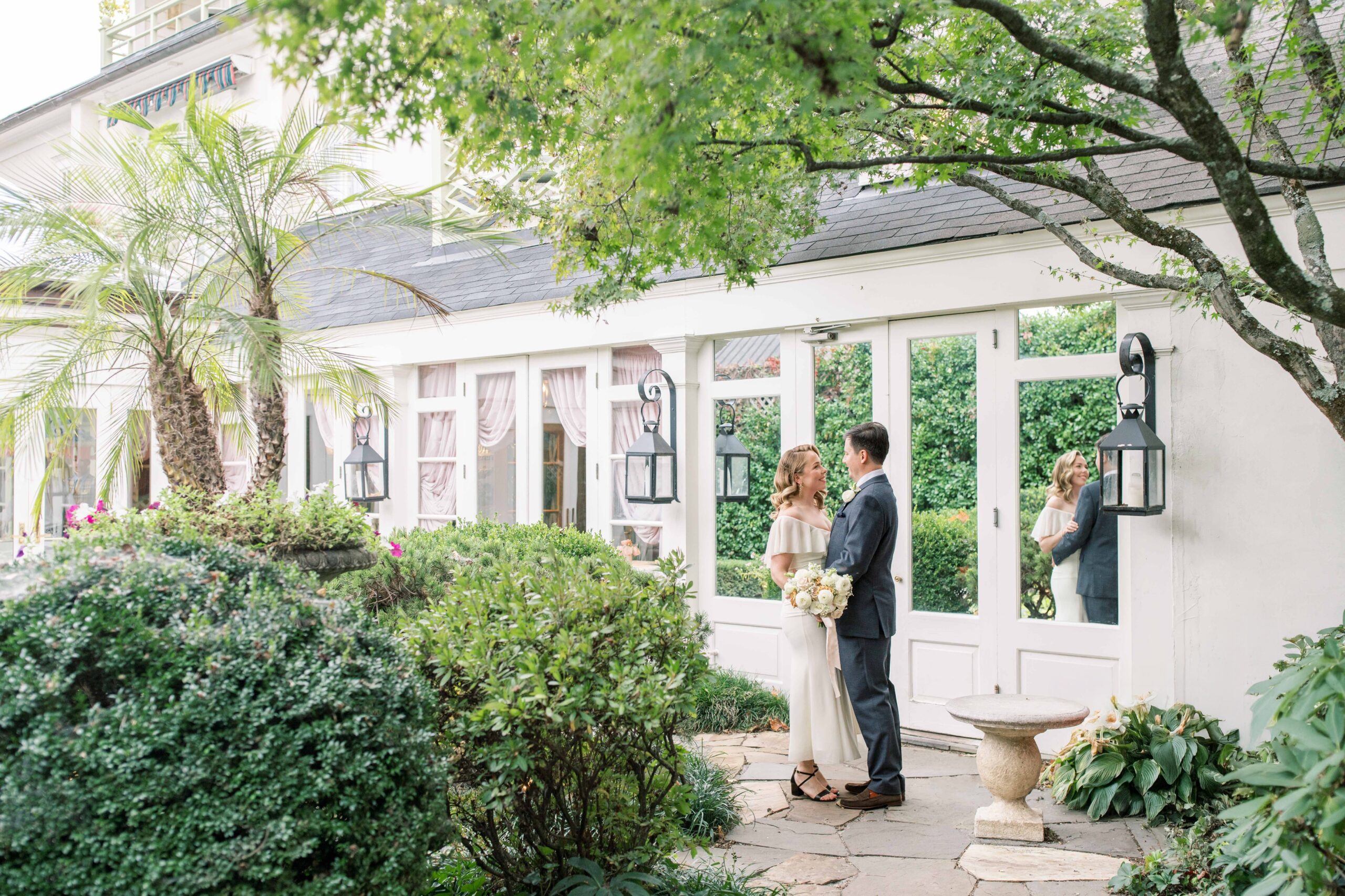 An intimate and romantic wedding at the Inn at Little Washington in the foothills of the Blue Ridge Mountains in VA.