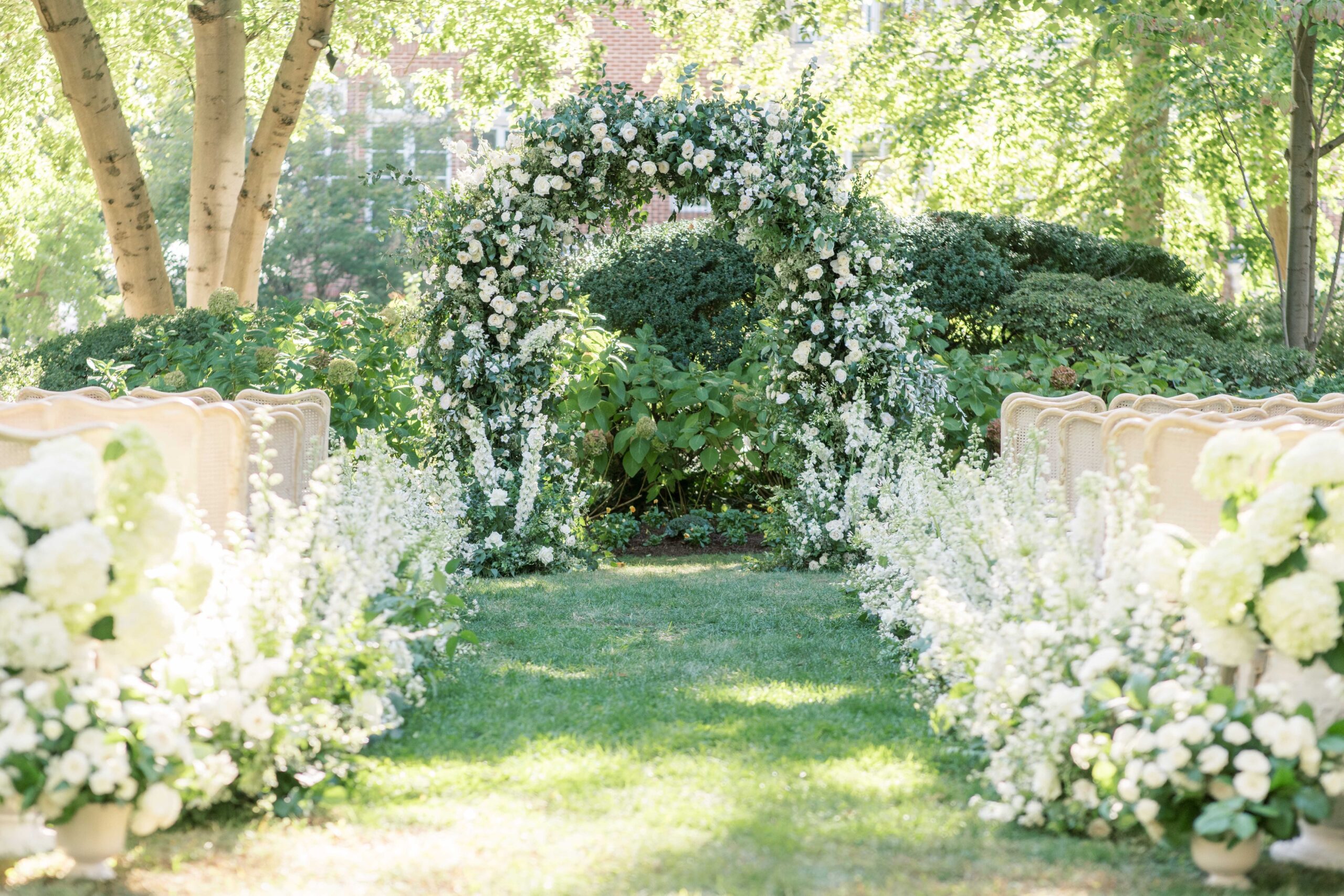 A stunning fall wedding full of elaborate floral designs at the Meridian House in Washington, DC.