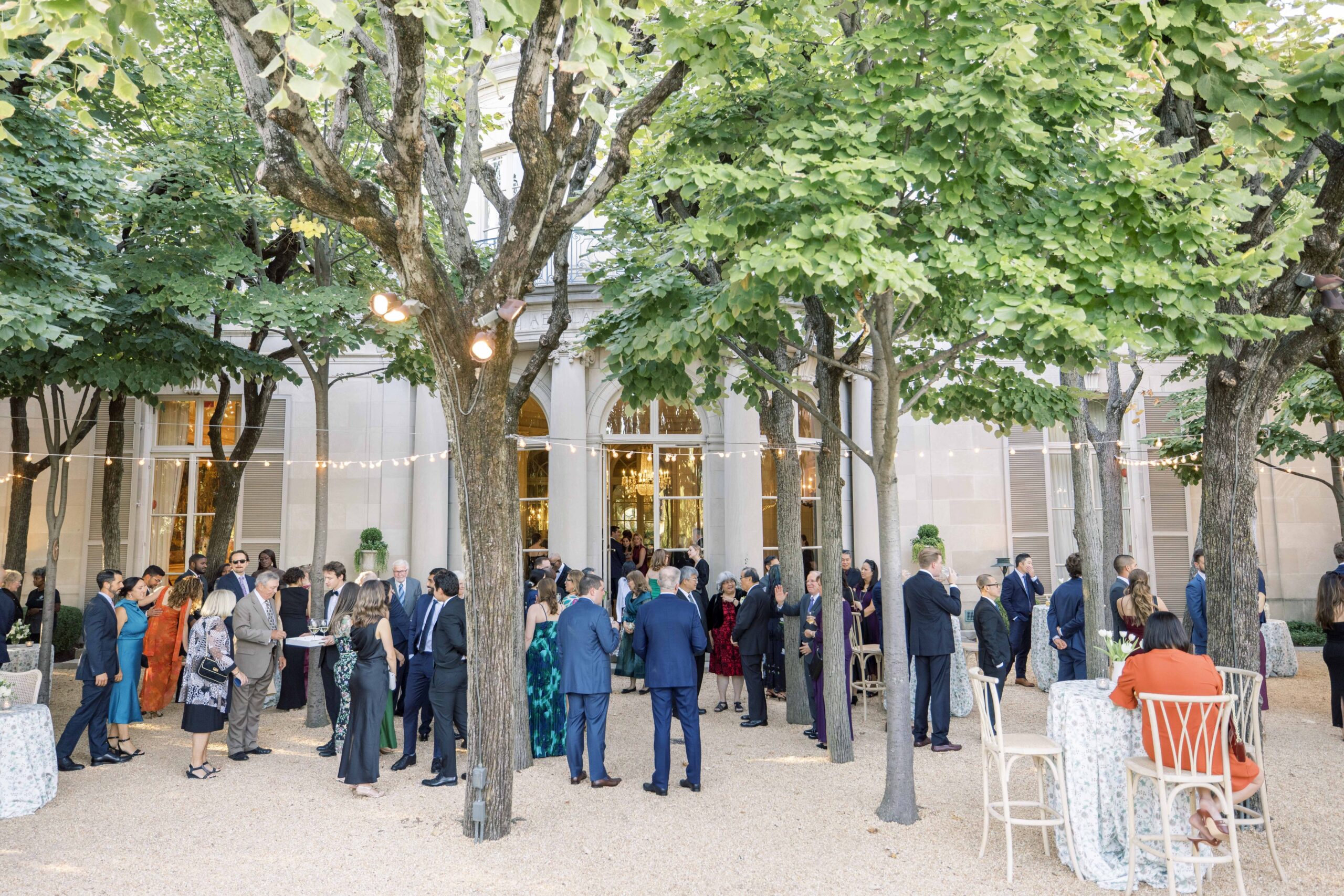 A stunning fall wedding full of elaborate floral designs at the Meridian House in Washington, DC.