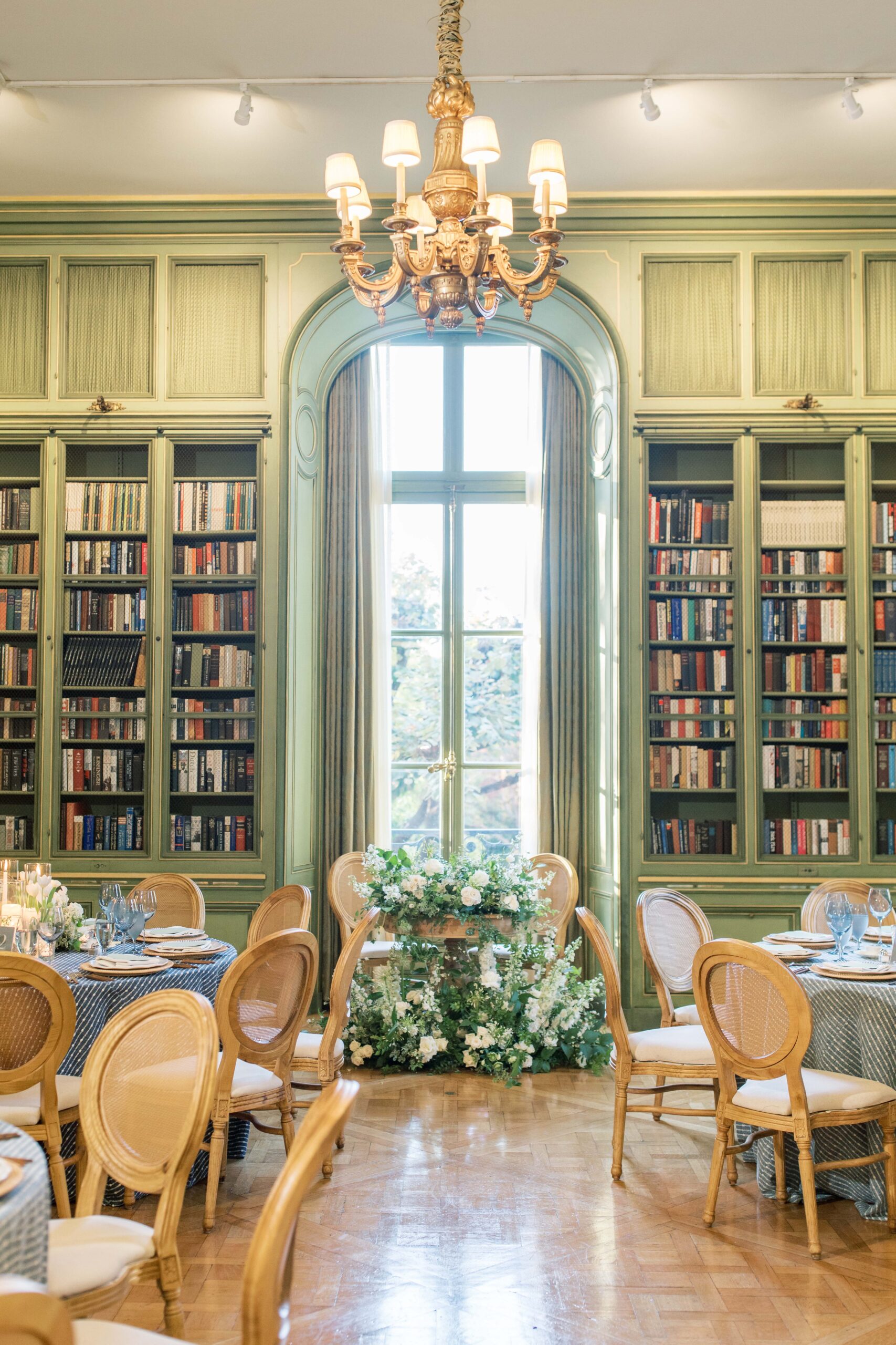 A stunning fall wedding full of elaborate floral designs at the Meridian House in Washington, DC.