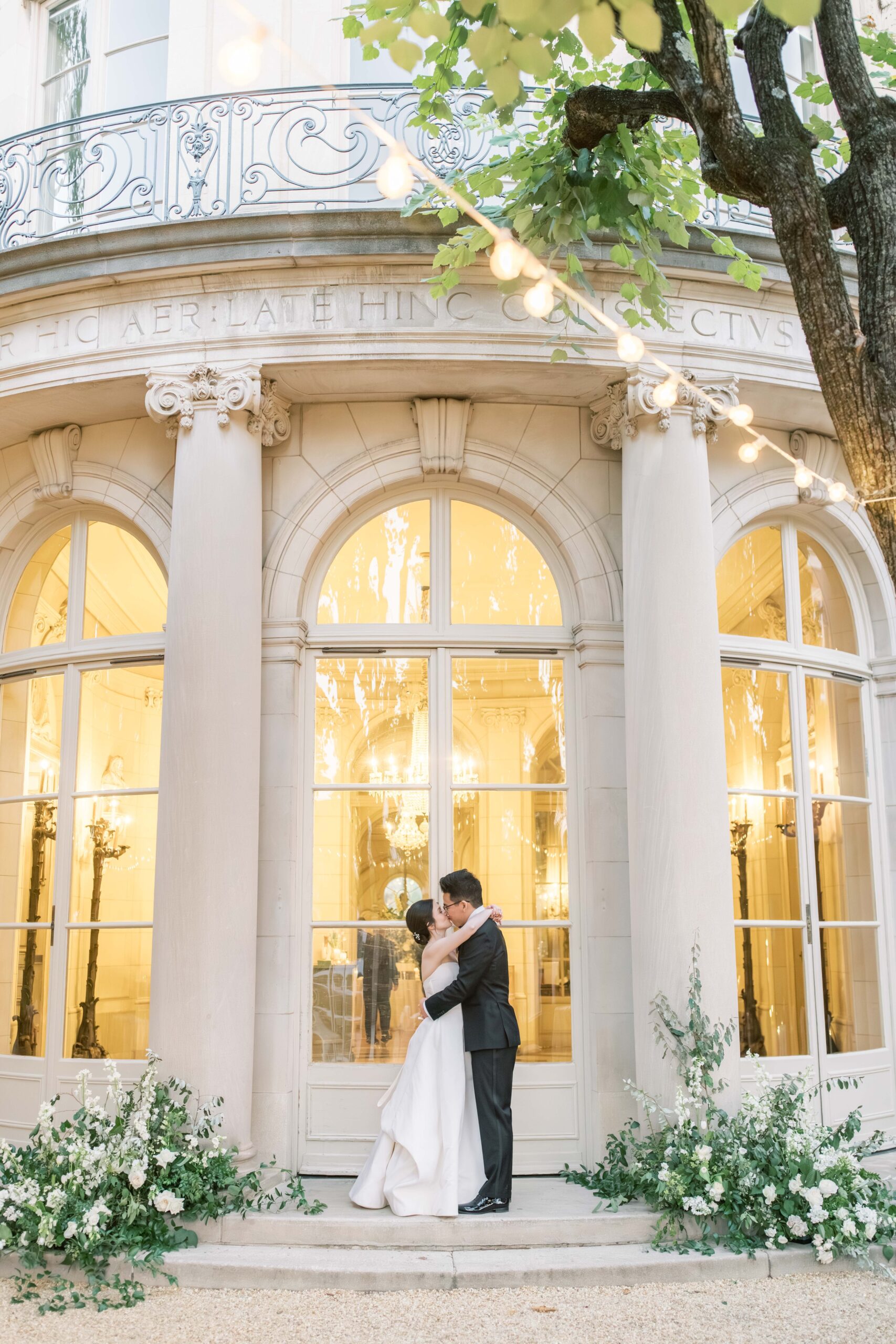 A stunning fall wedding full of elaborate floral designs at the Meridian House in Washington, DC.