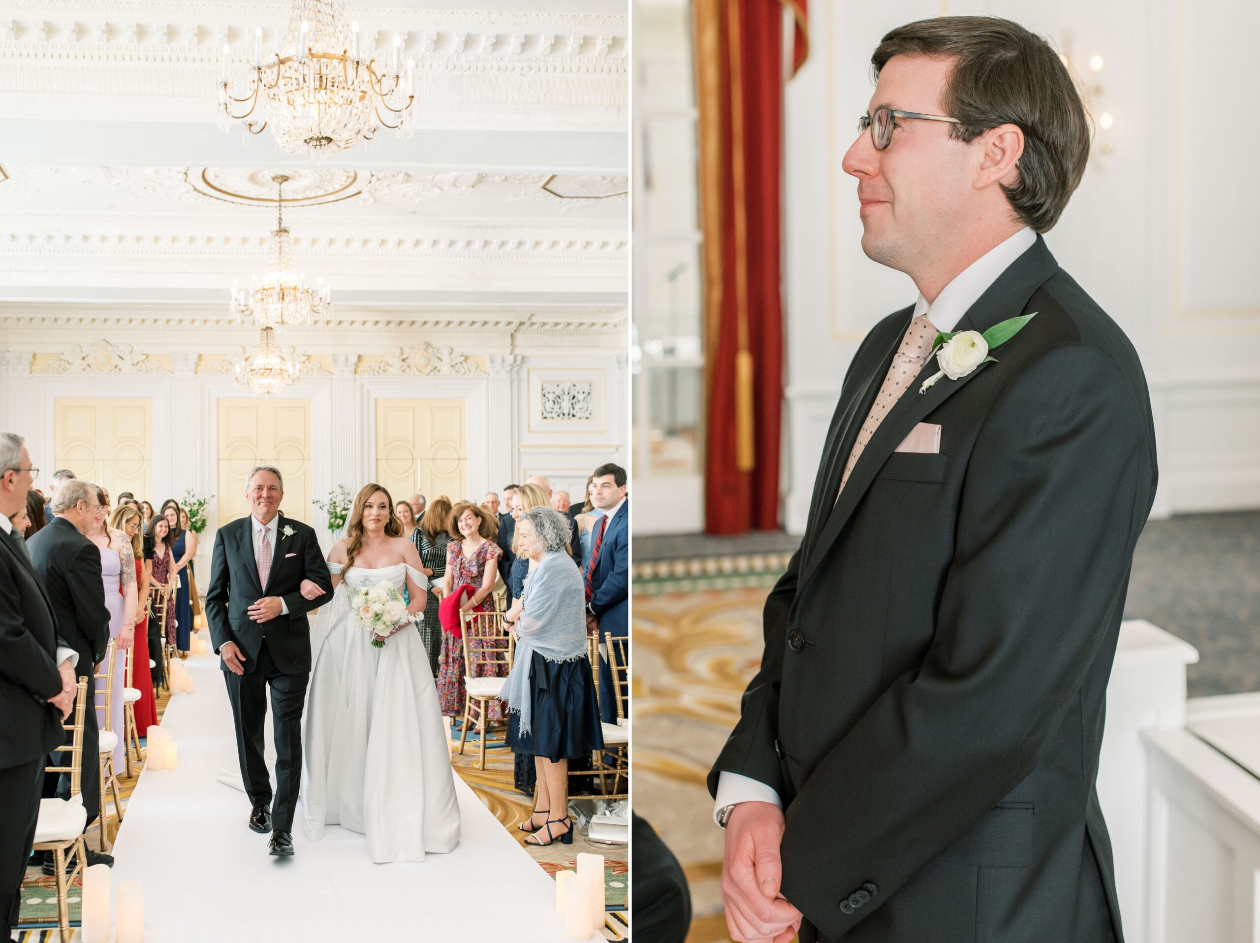 A romantic spring wedding at the Omni Shoreham Hotel & Resort in Washington, DC.