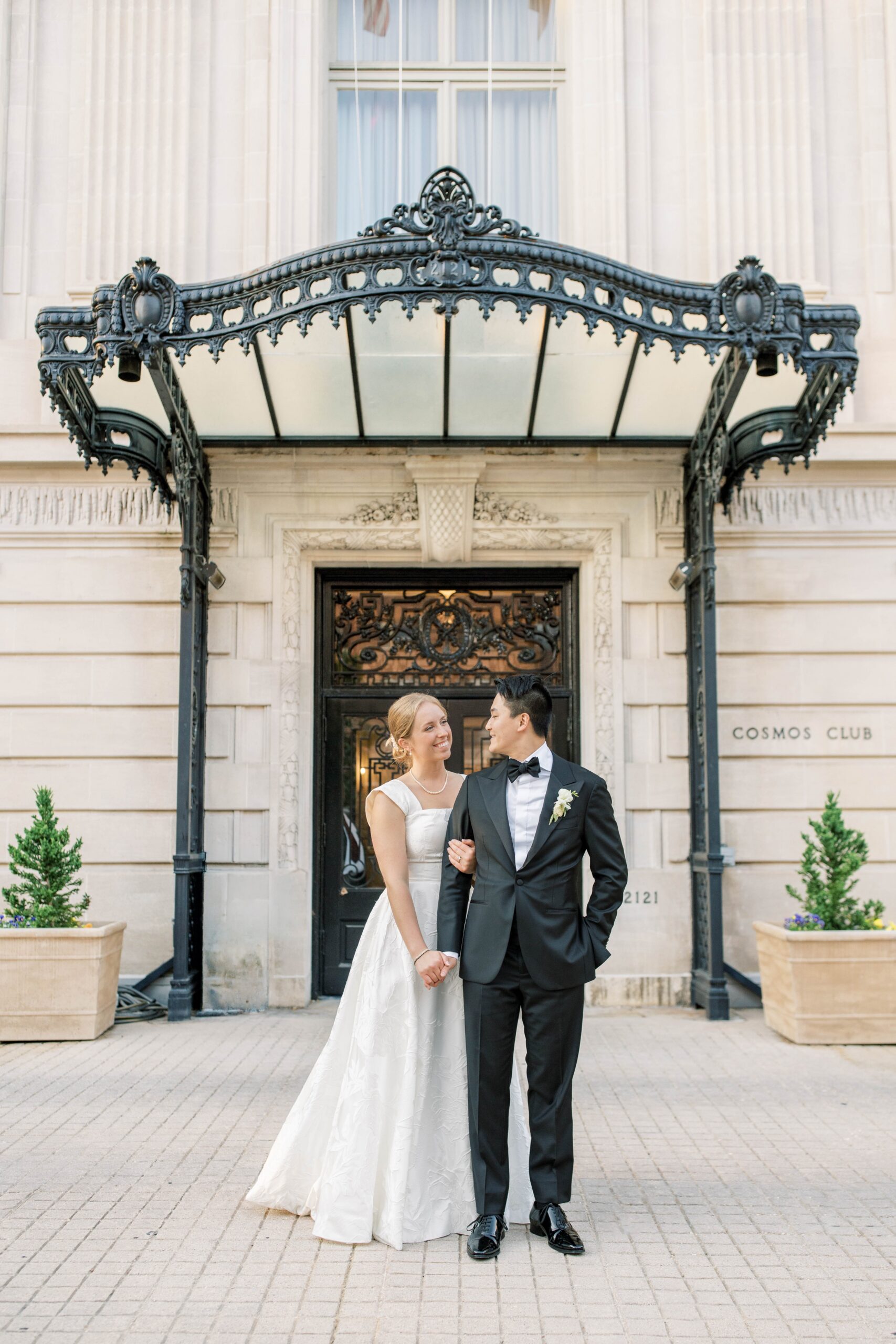A romantic, black-tie summer wedding at the Cosmos Club in Washington, DC.