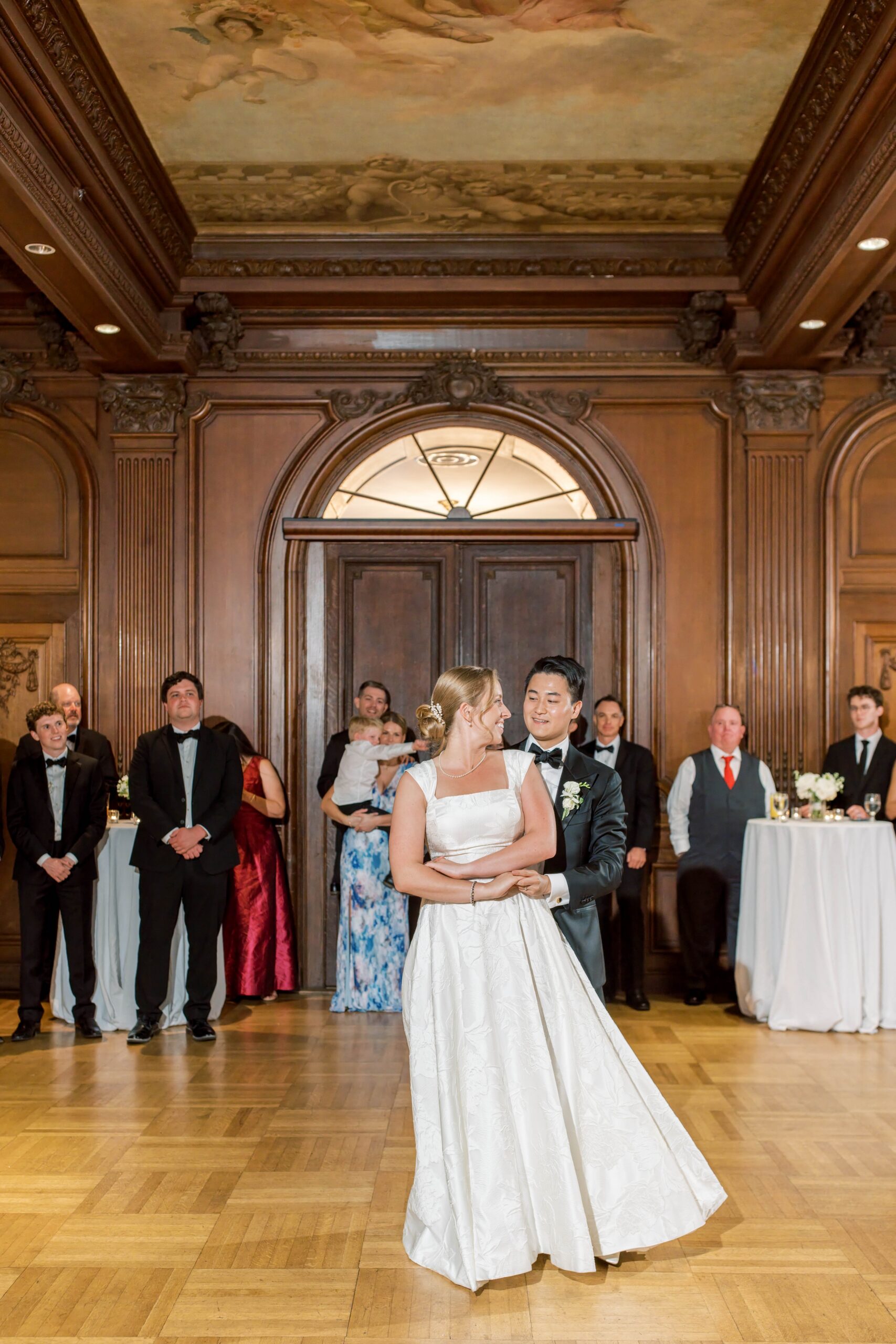 A romantic, black-tie summer wedding at the Cosmos Club in Washington, DC.