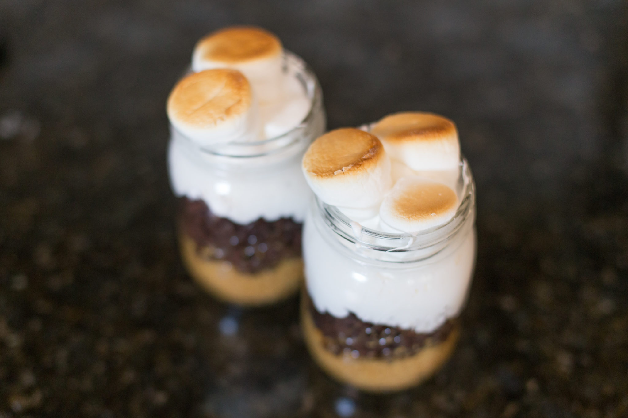 Recipe for Brownie Trifles in a jar.