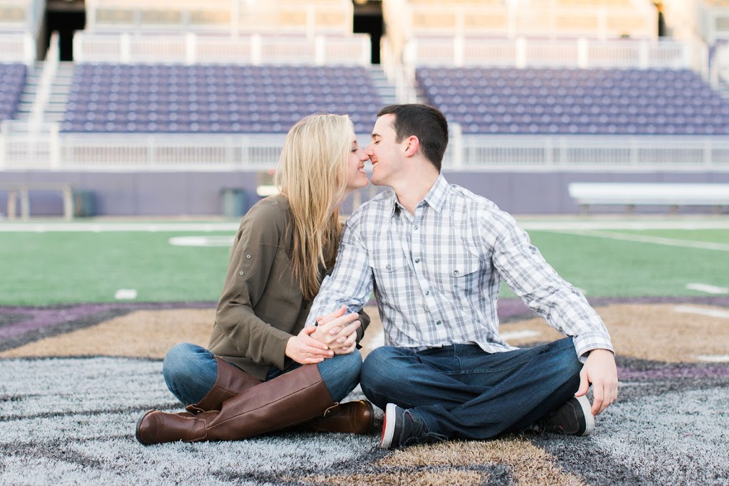 An engagement photography session on the campus of James Madison University in Harrisonburg, VA -- 3 hours from Washington, DC.