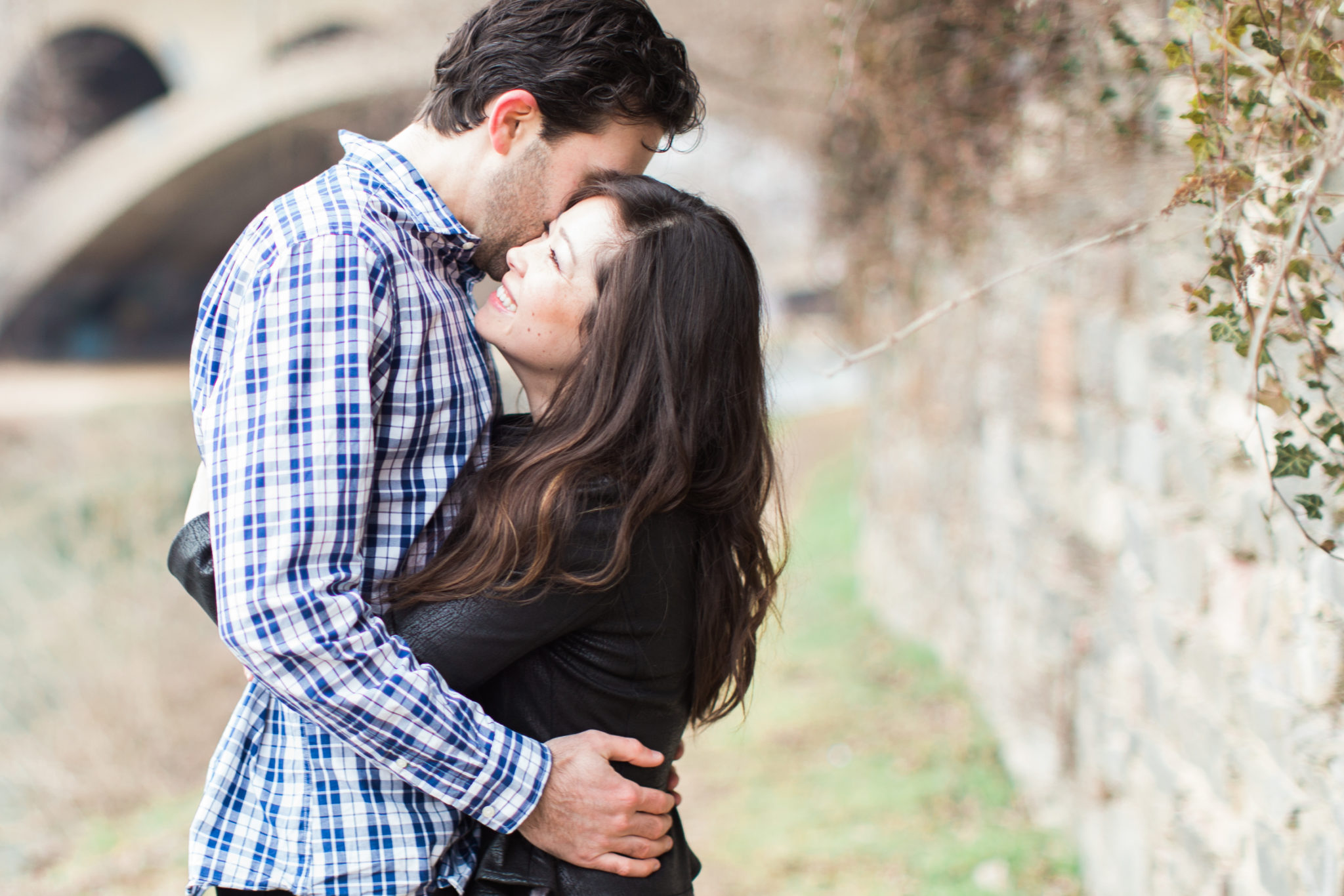 A sweet, wintry engagement on the canals of Georgetown in Washington, DC.