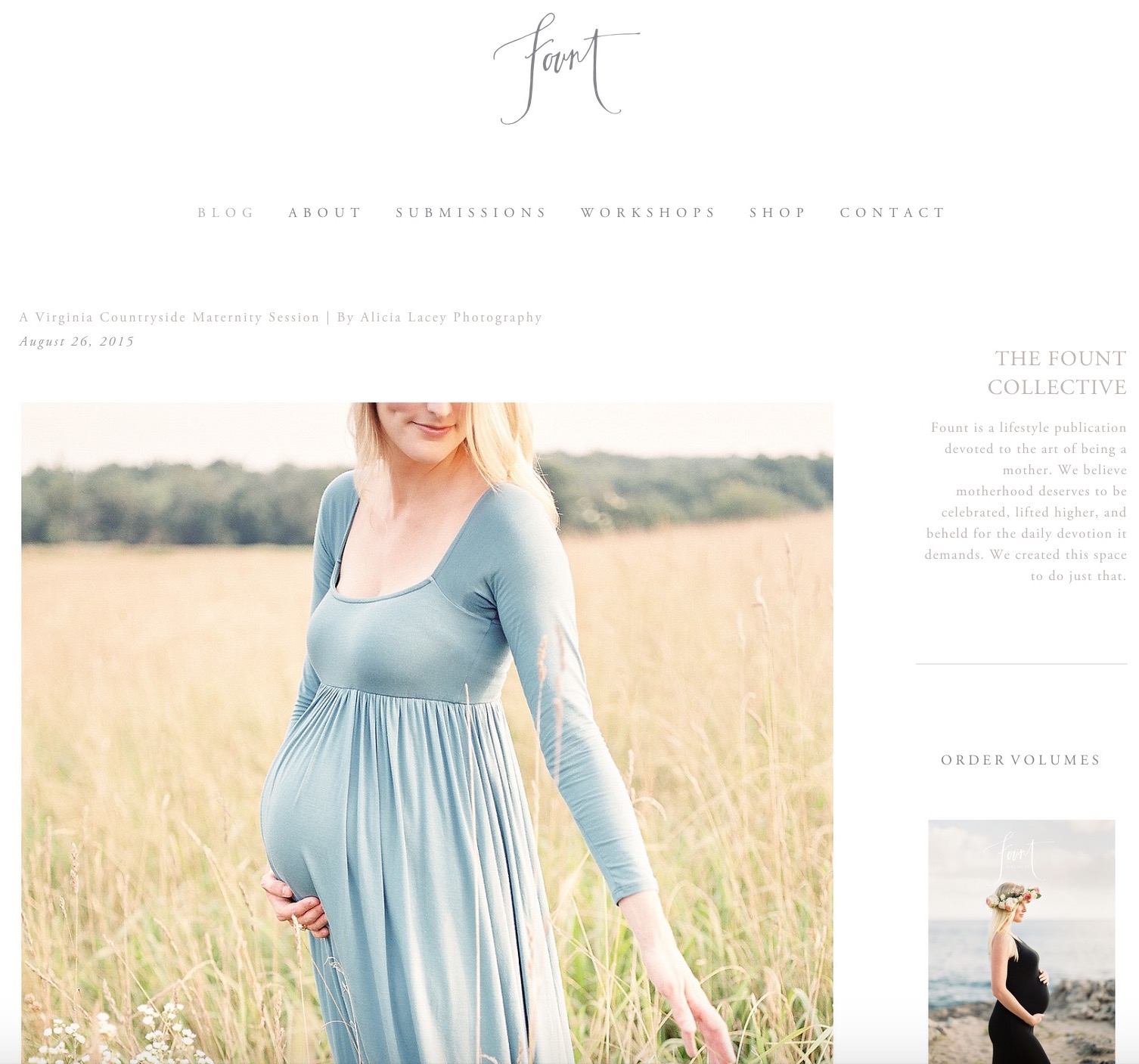 A Fine Art Film Session featured on The Fount Collective maternity and motherhood blog.