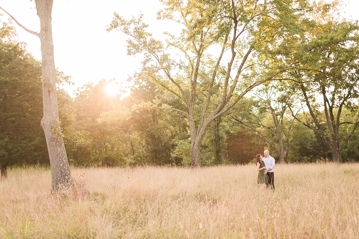 In the sweeping fields outside of Washington, DC, a couples celebrates their first pregnancy with a maternity session before the arrival of their daughter.