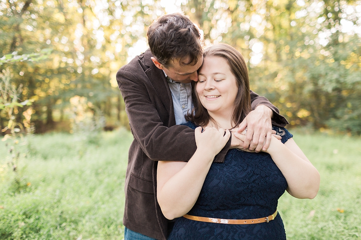 A rustic engagement session during sunset's golden hour in Manassas Battlefield Park of Virginia, just an hour west of Washington, DC. 