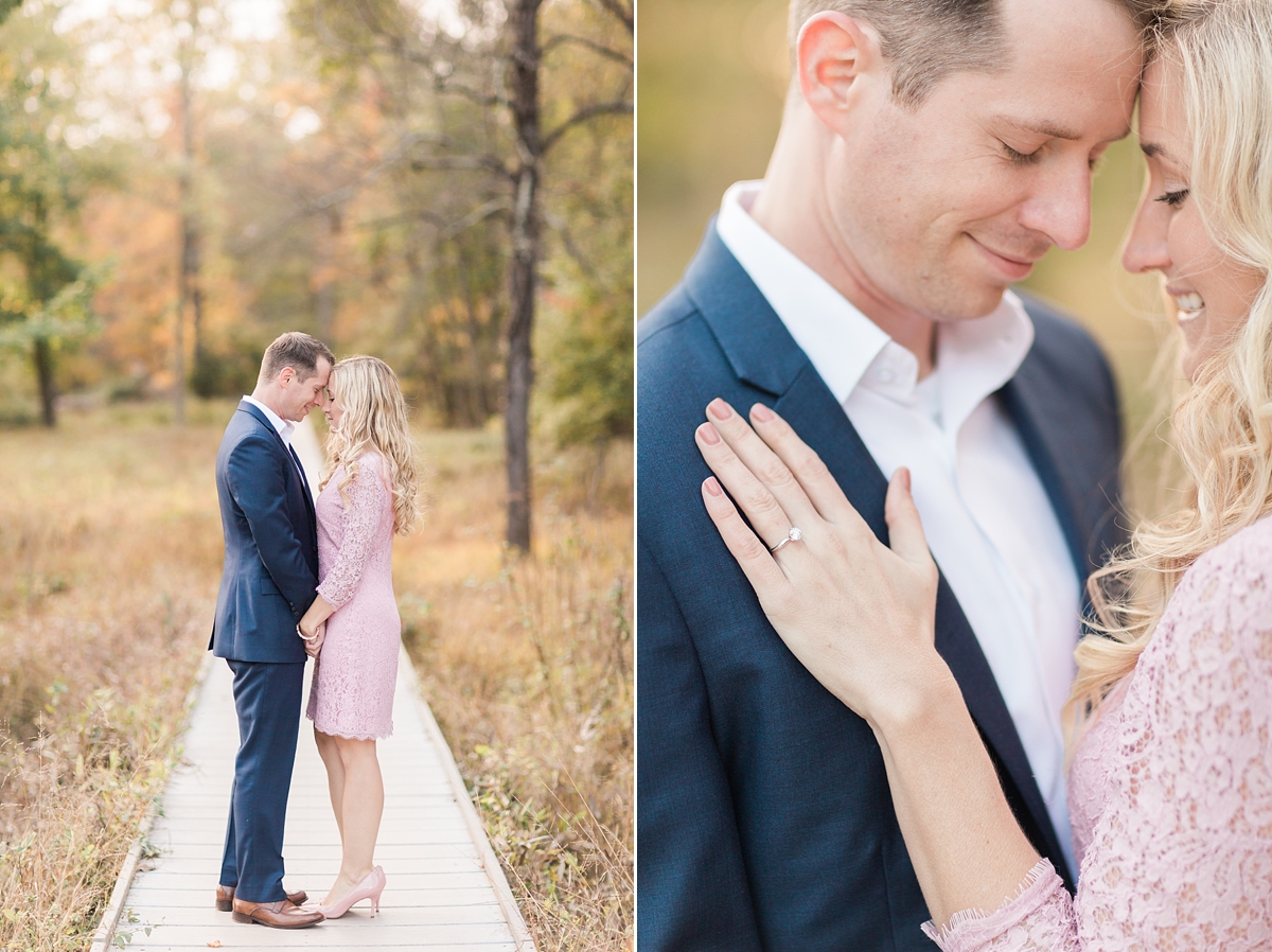 A fall engagement session at Manassas Battlefield Park and the Henry Hill House featuring views of sweeping fields and changing leaves. 