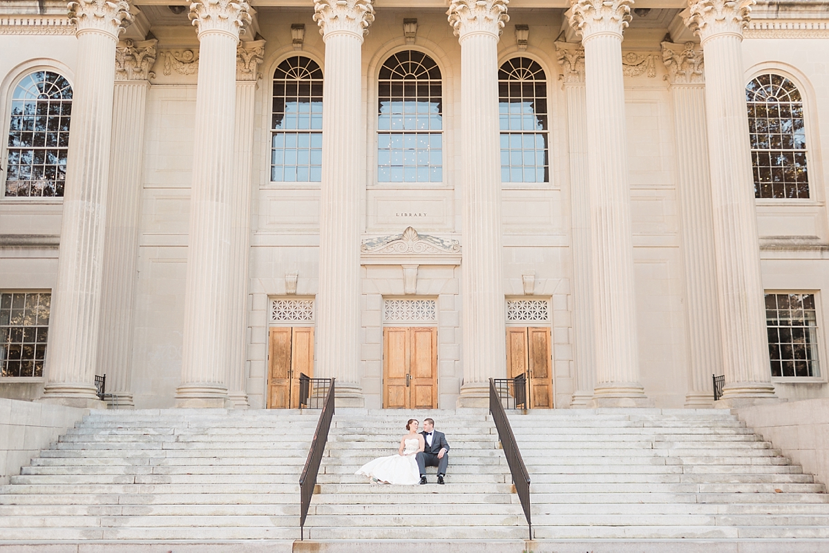 This Washington, DC wedding photographer travels to Chapel Hill, NC for a romantic December affair at Top of the Hill.