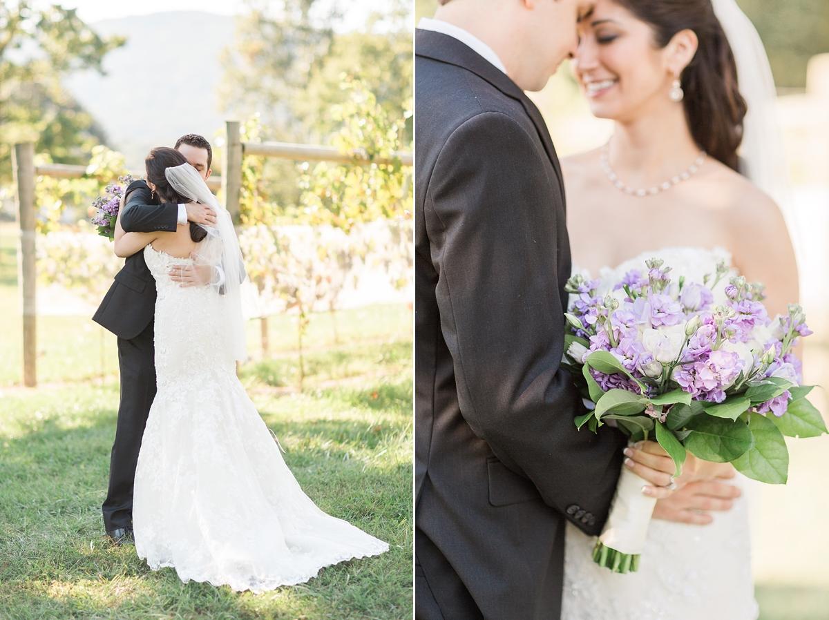 Real brides share their personal experiences and emotions during their first look with their Washington, DC wedding photographer, Alicia Lacey.