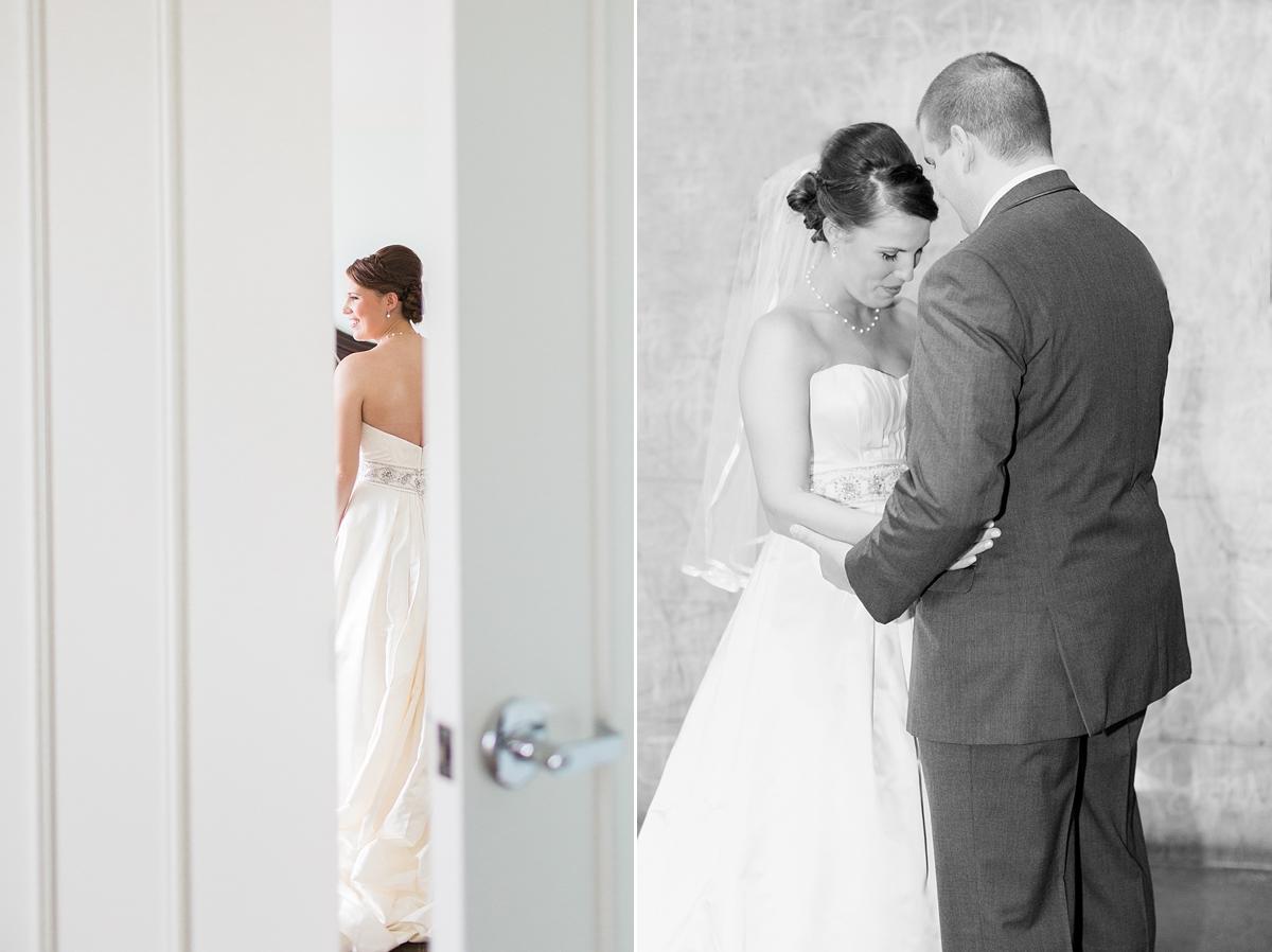 Real brides share their personal experiences and emotions during their first look with their Washington, DC wedding photographer, Alicia Lacey.