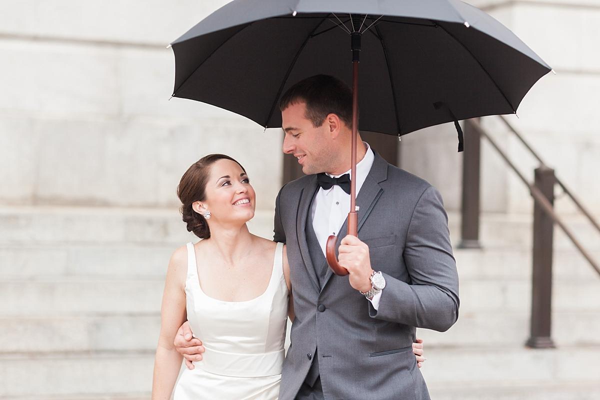 Rain is always a possibility; Washington, DC wedding photographer shares a few tips on how to prepare and what to do if it does rain on your wedding day!