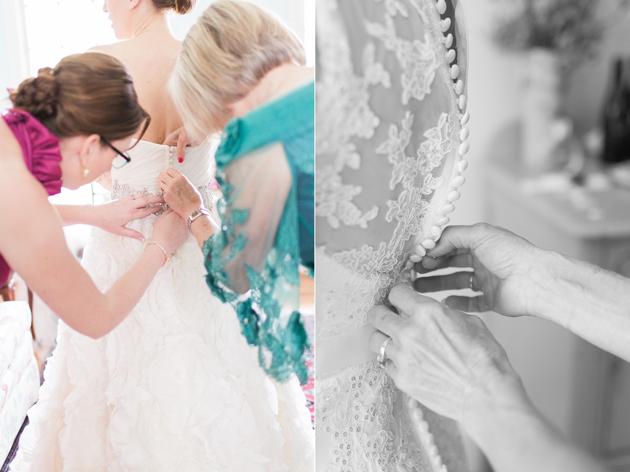 This Washington, DC photographer has picked up a trick or two during her wedding days and is sharing one small secret to help brides with their dress buttons!