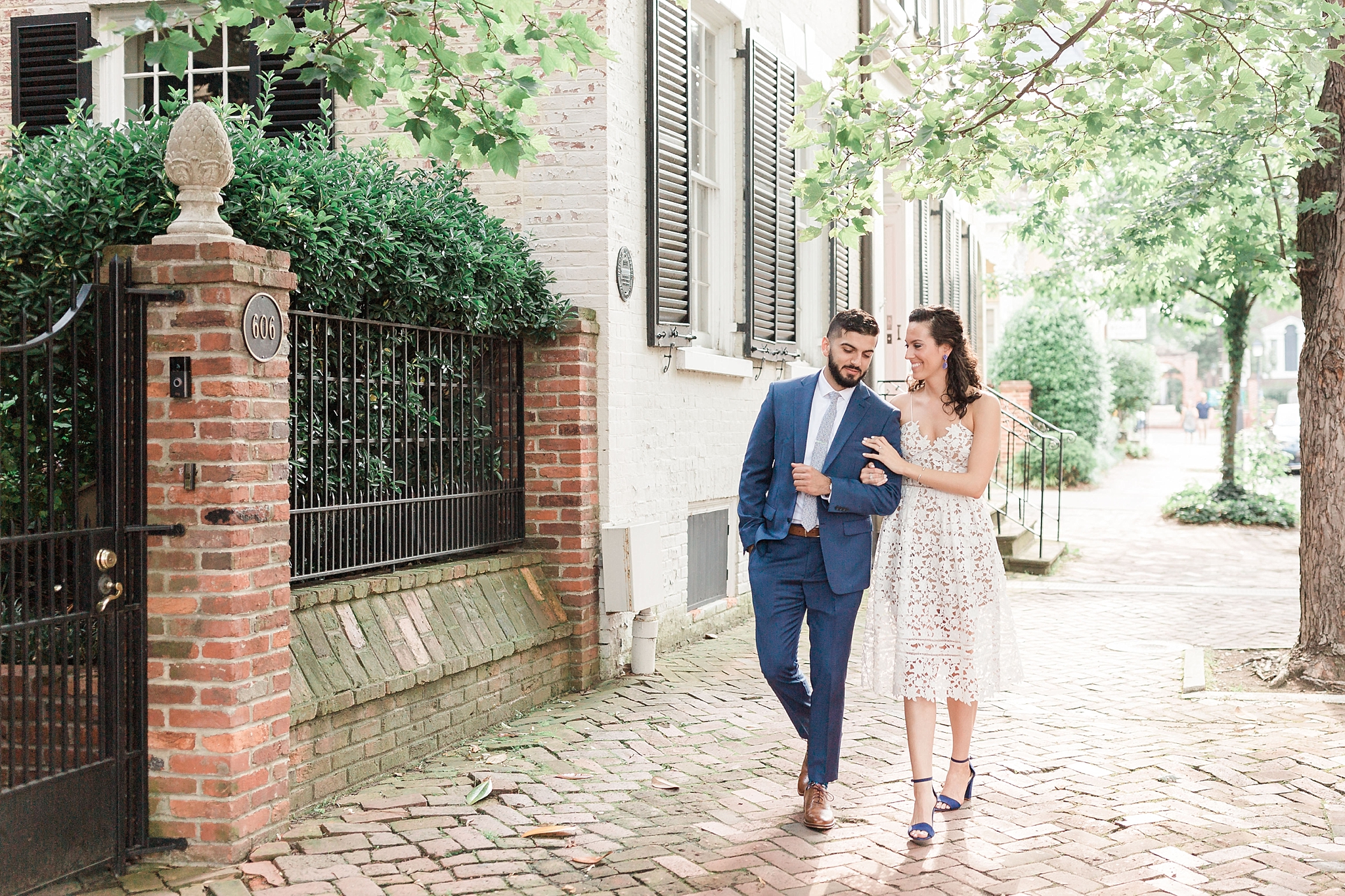 This romantic and intimate Old Town Alexandria elopement was photographed by Washington, DC wedding photographer Alicia Lacey.