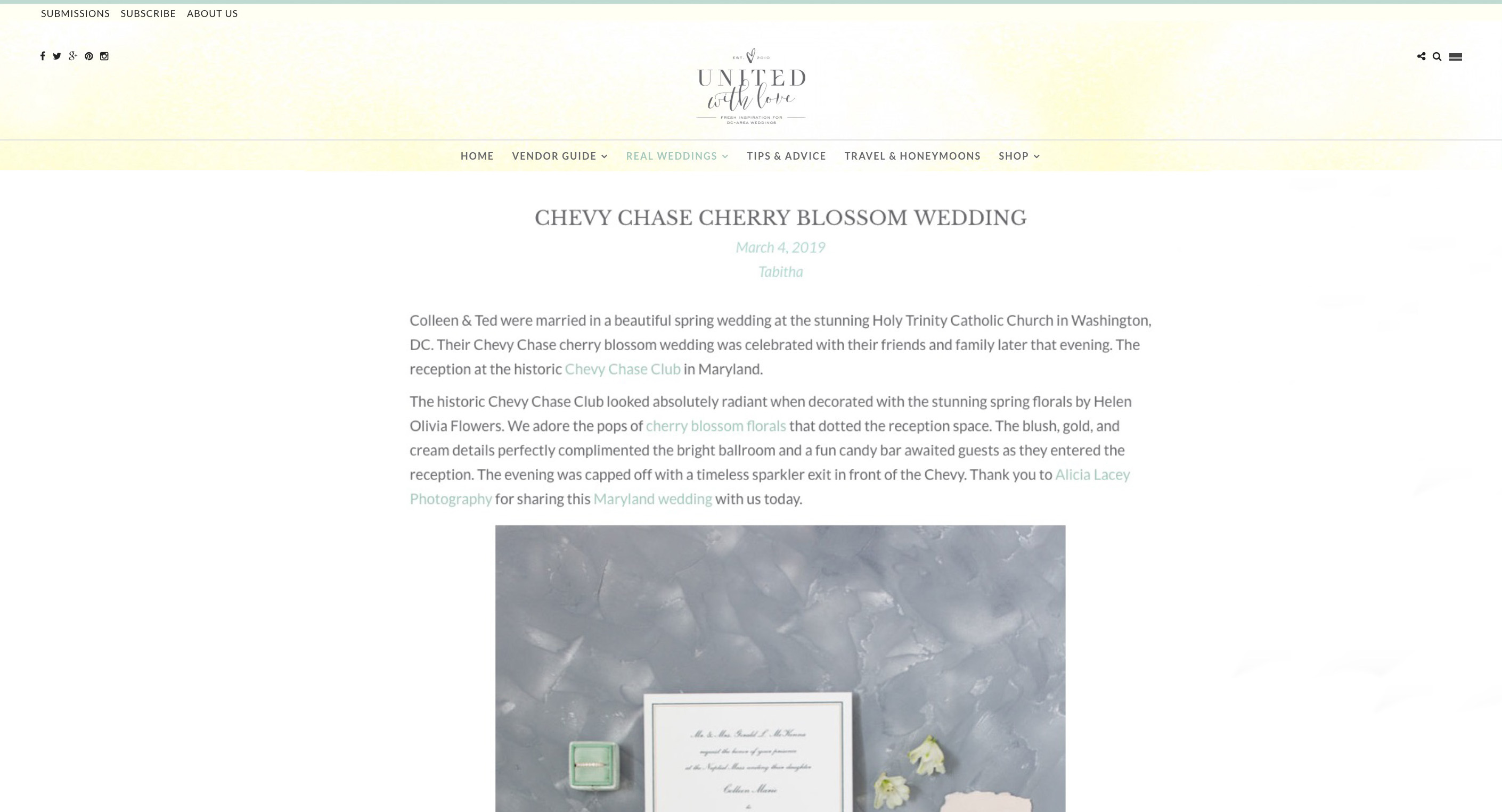 A Timeless Chevy Chase Club Wedding Feature