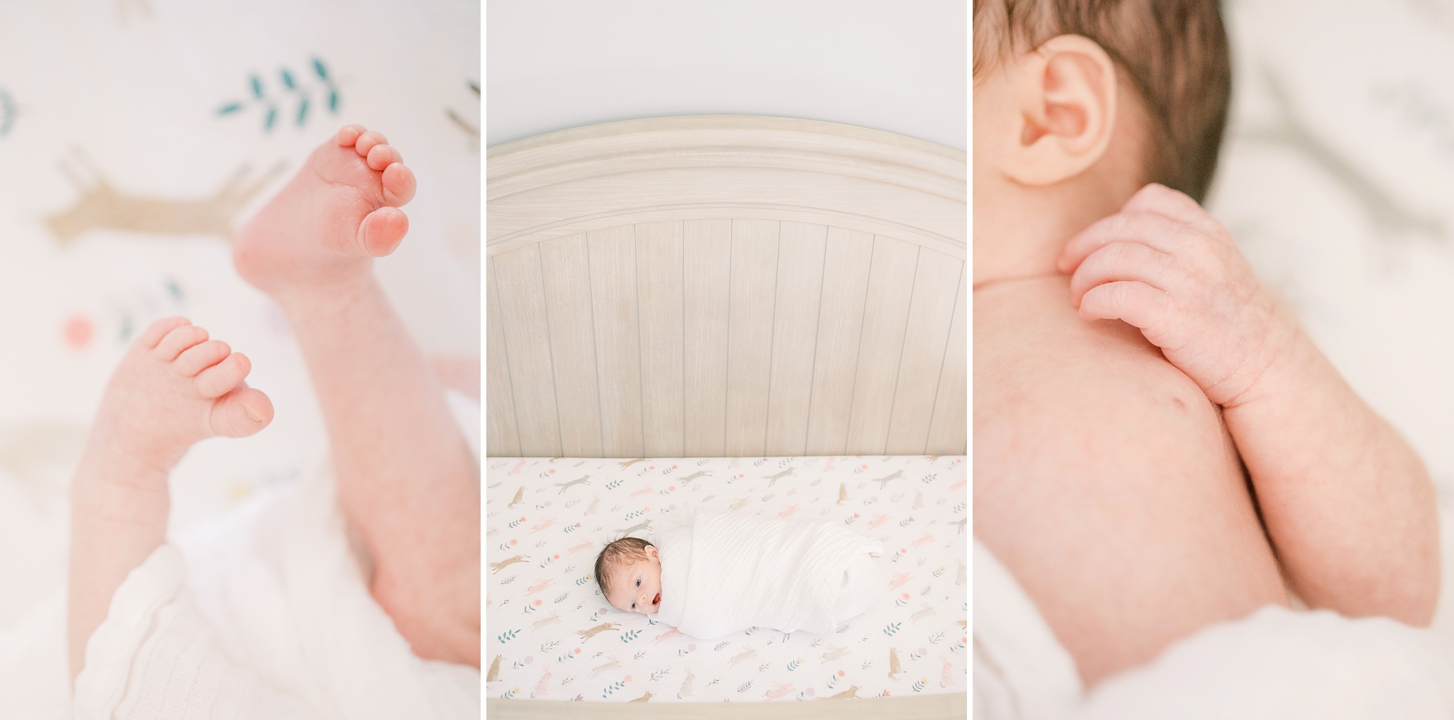 A lifestyle newborn session captured in Northern Virginia. 