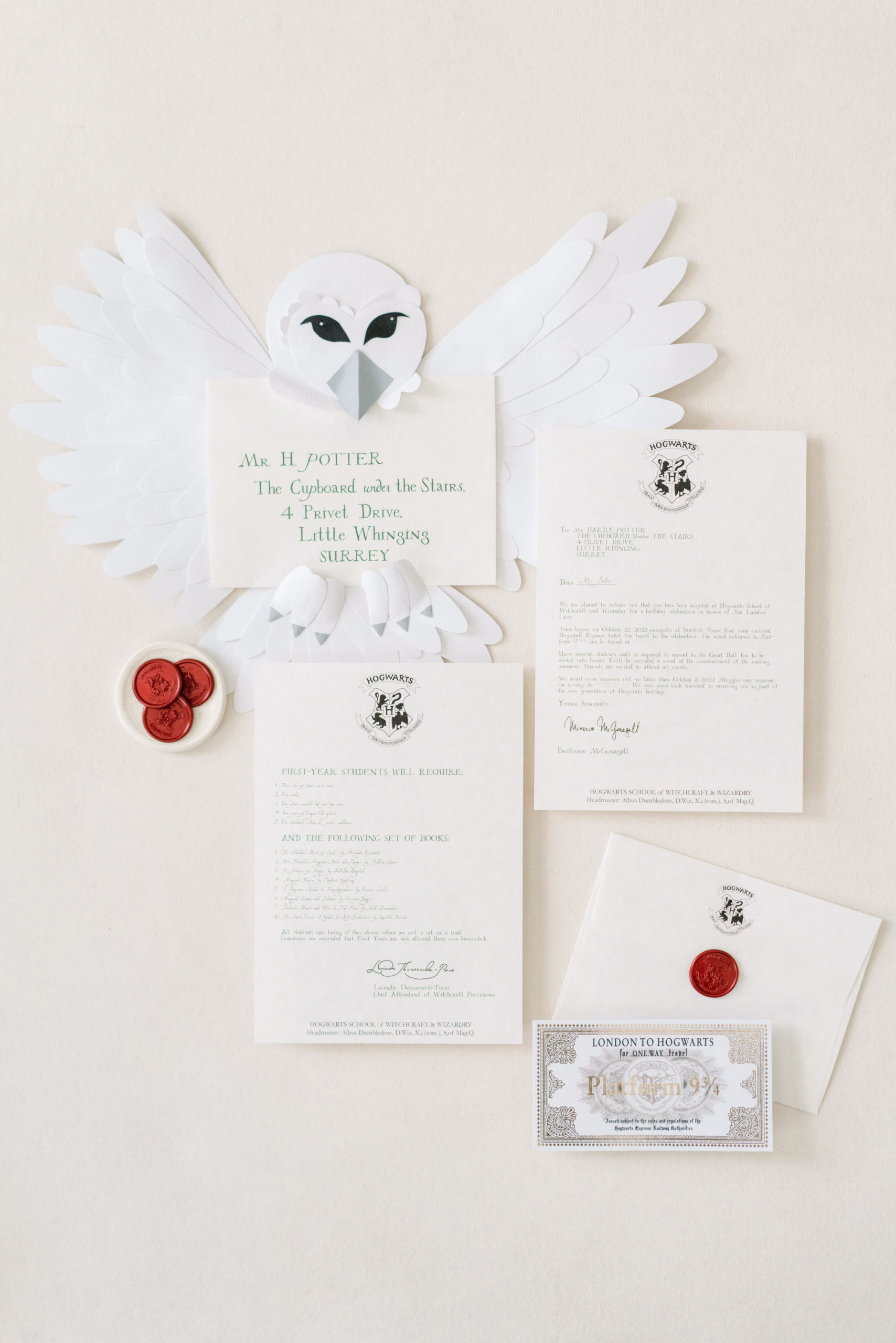 Harry Potter Birthday Party Invitation Suite