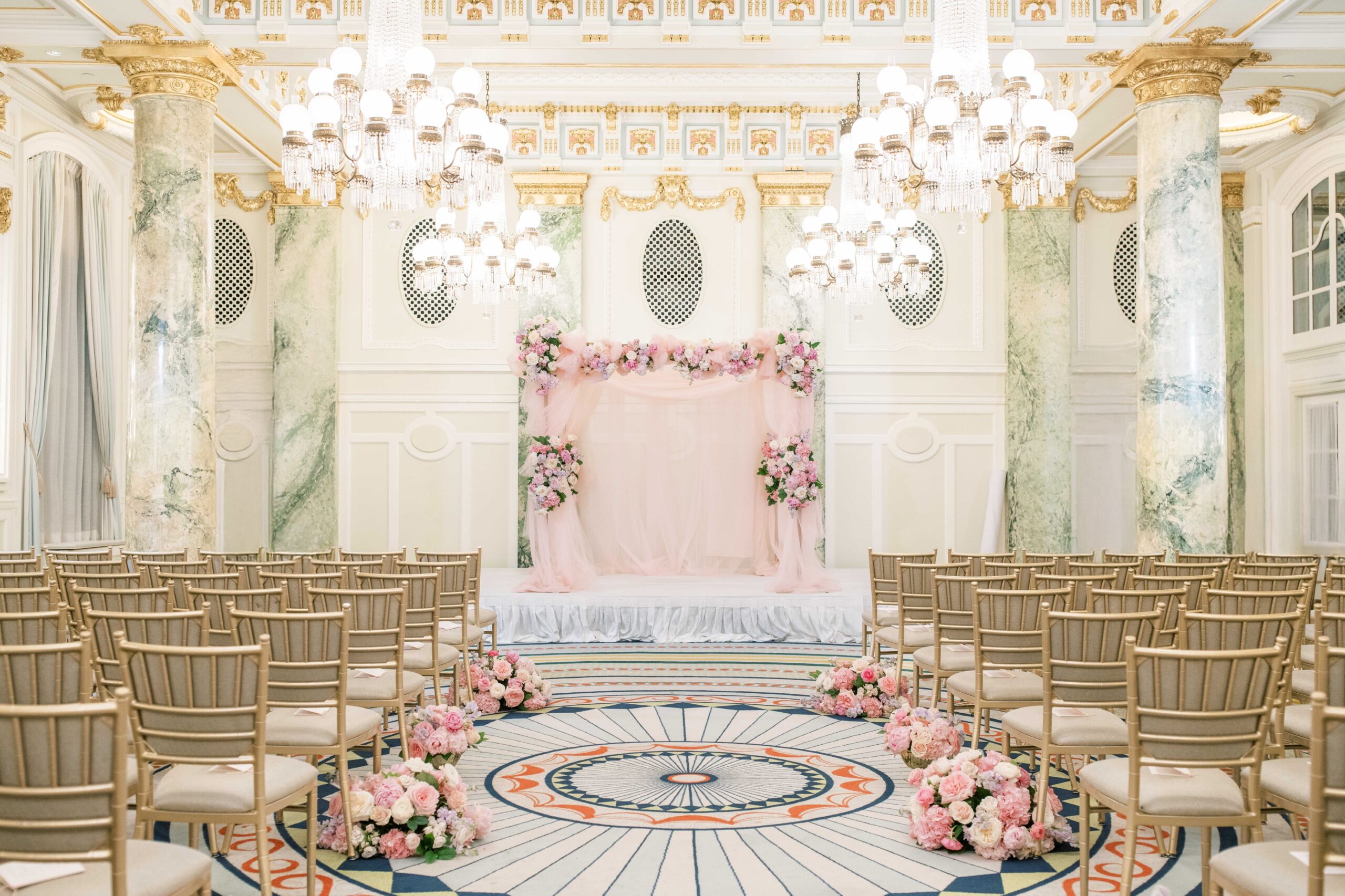 A romantic wedding at The Willard InterContinental in Washington, DC.